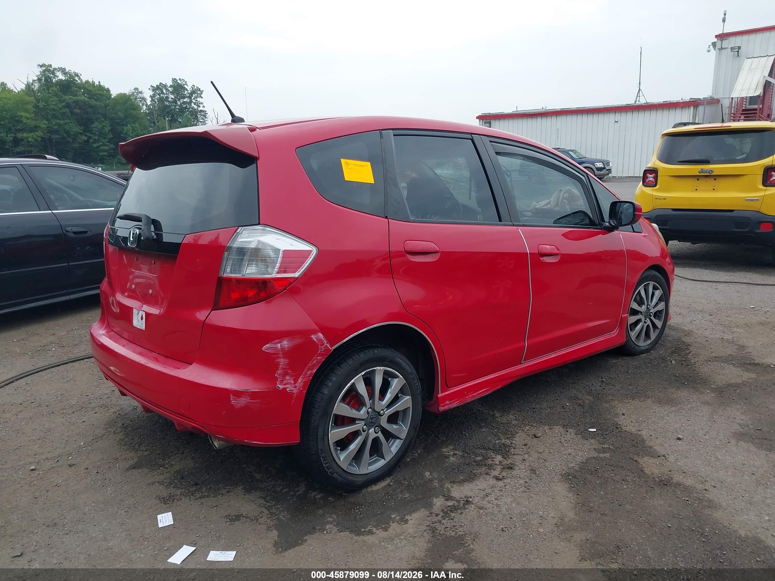 2012 Honda Fit Sport Red vin: JHMGE8H64CC013715