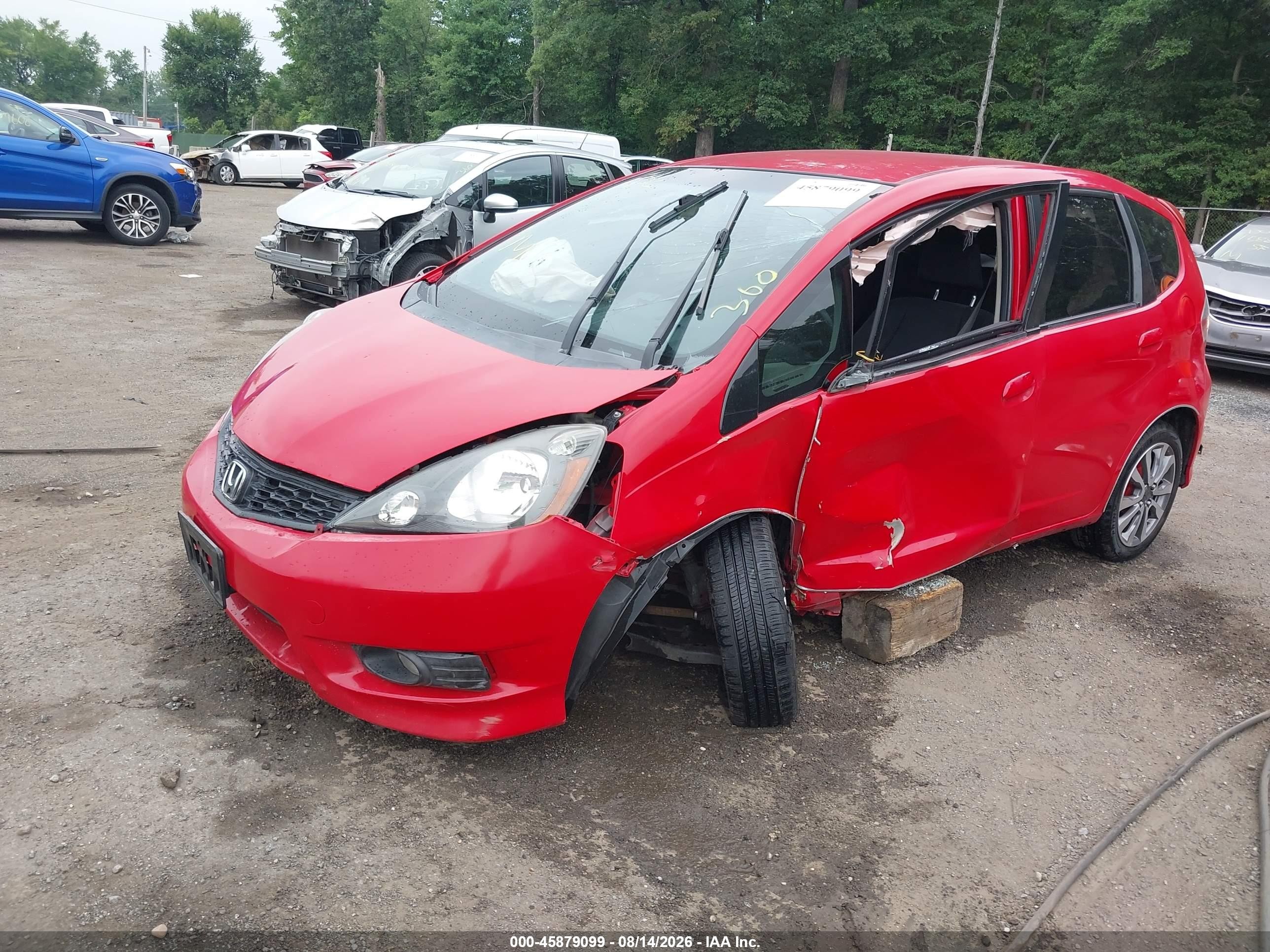 2012 Honda Fit Sport Red vin: JHMGE8H64CC013715