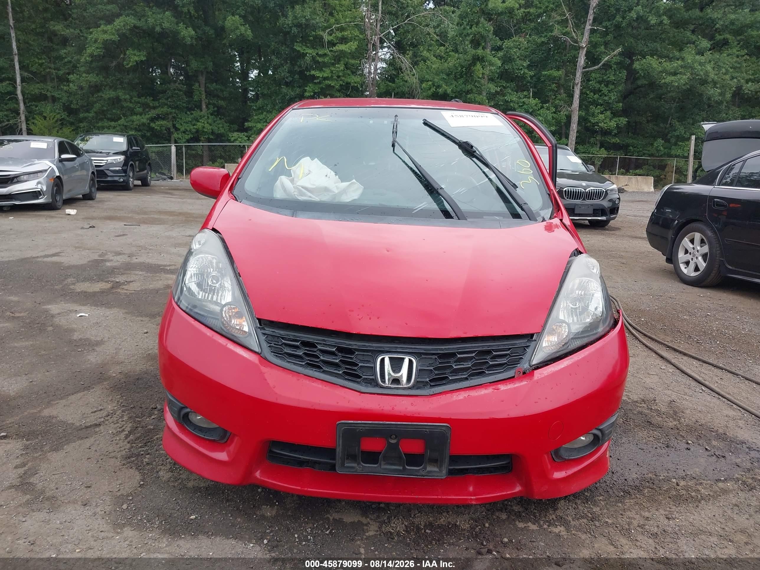 2012 Honda Fit Sport Red vin: JHMGE8H64CC013715