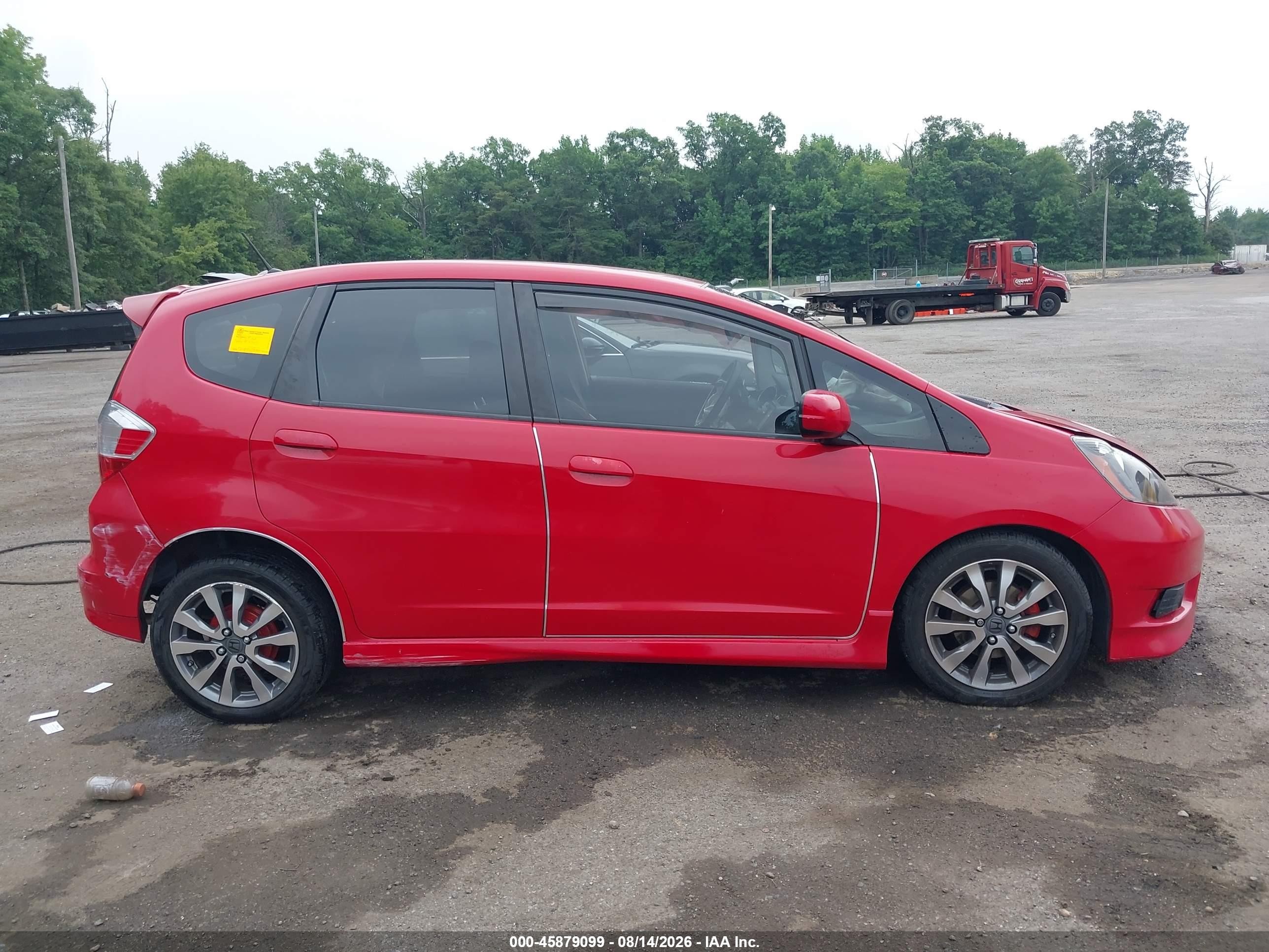 2012 Honda Fit Sport Red vin: JHMGE8H64CC013715