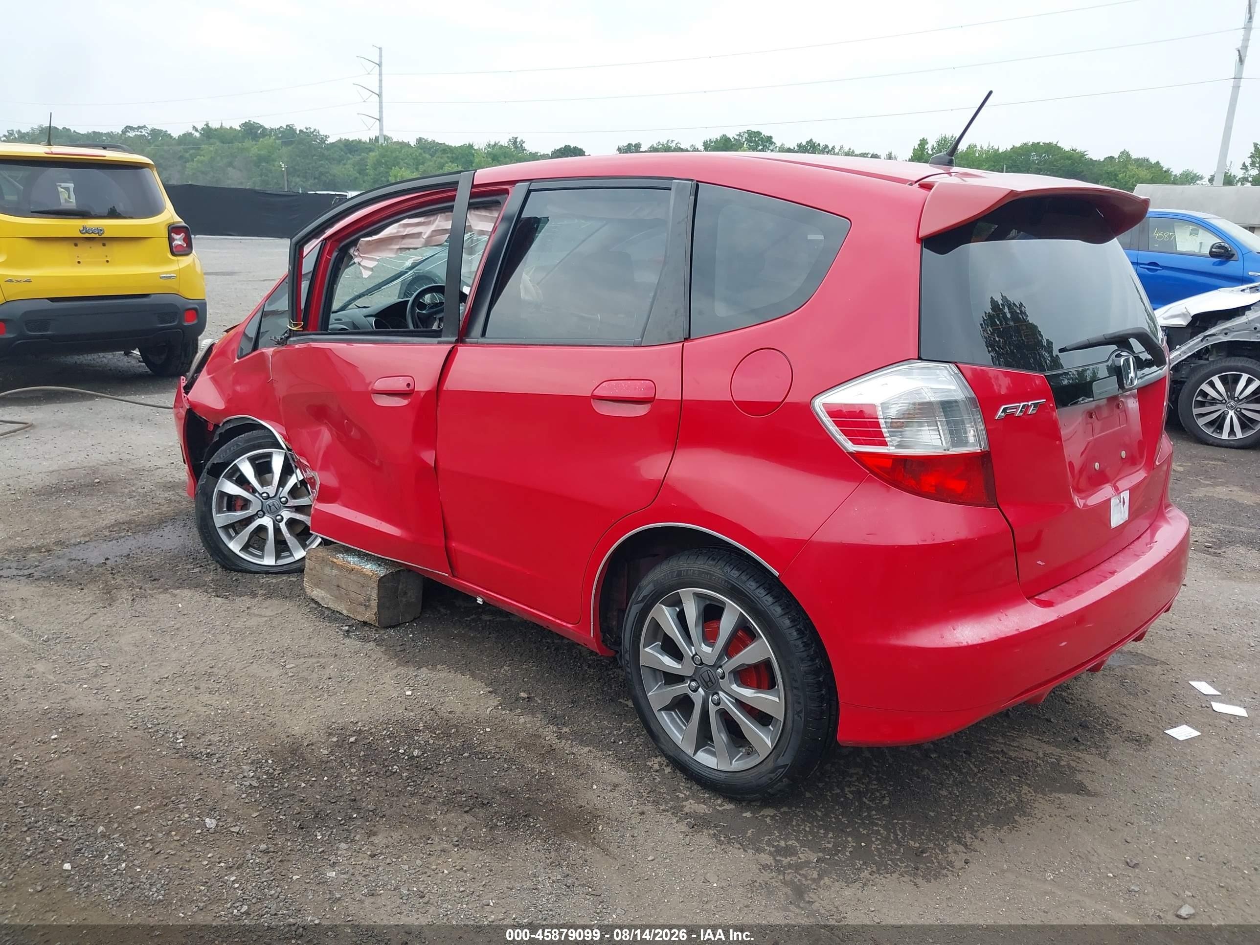 2012 Honda Fit Sport Red vin: JHMGE8H64CC013715
