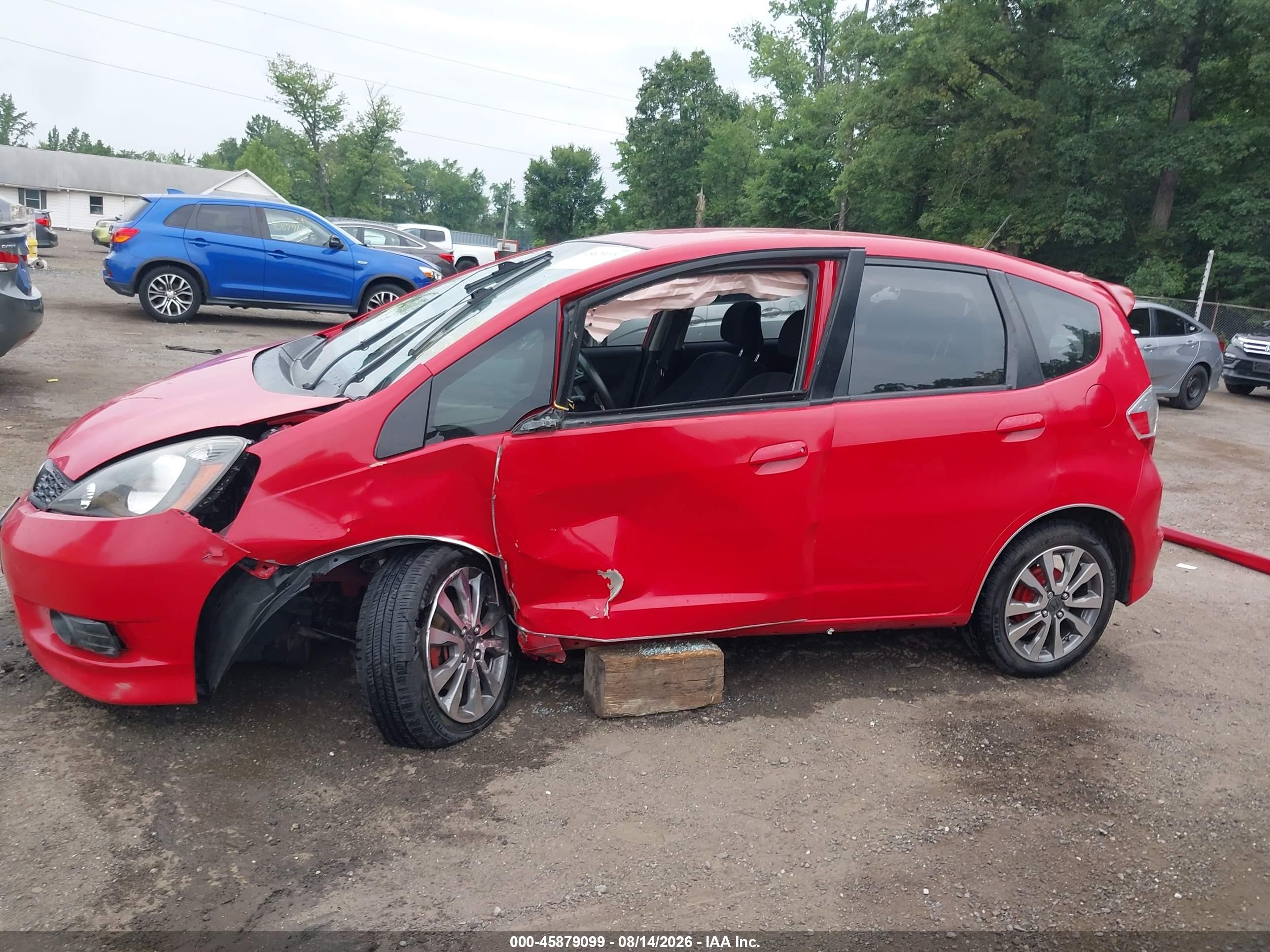 2012 Honda Fit Sport Red vin: JHMGE8H64CC013715