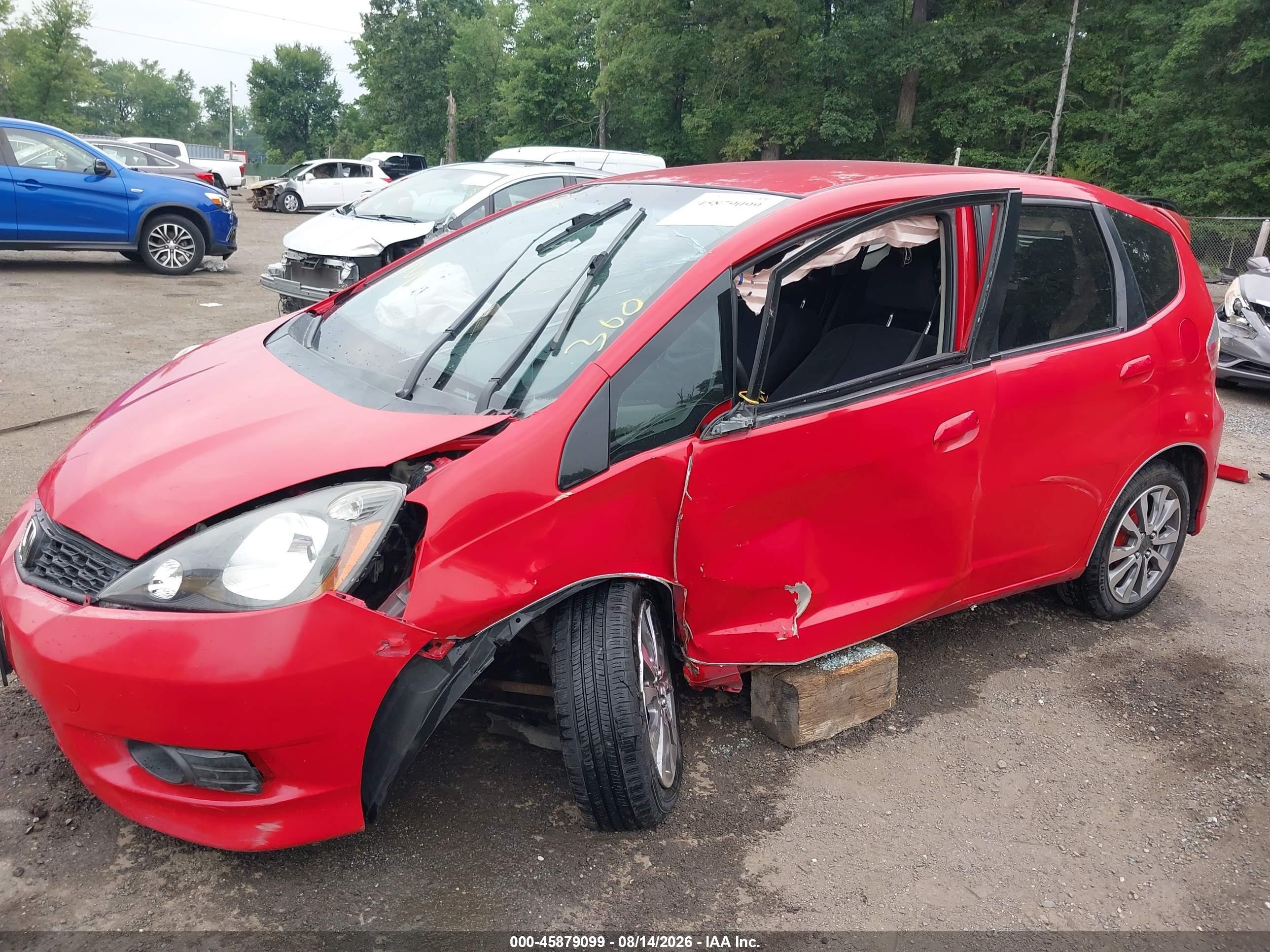 2012 Honda Fit Sport Red vin: JHMGE8H64CC013715