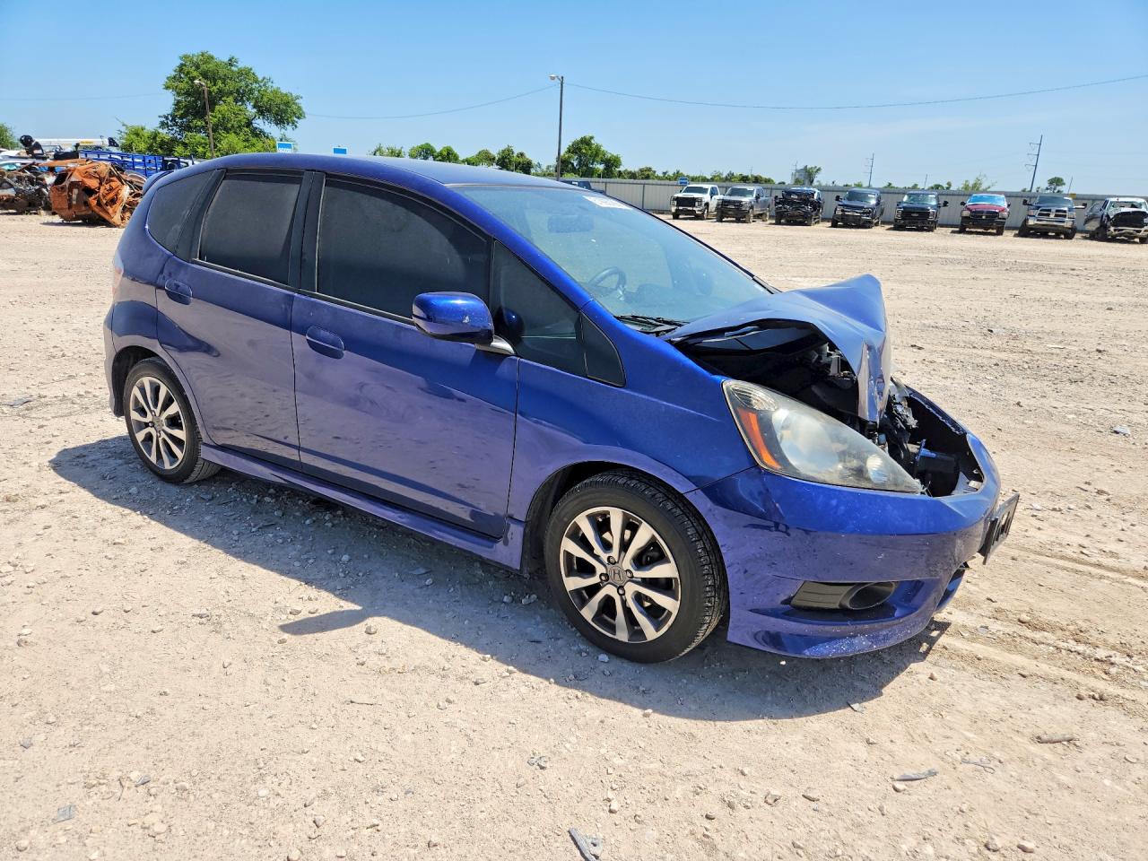 2013 Honda Fit Sport Blue vin: JHMGE8H64DC073611