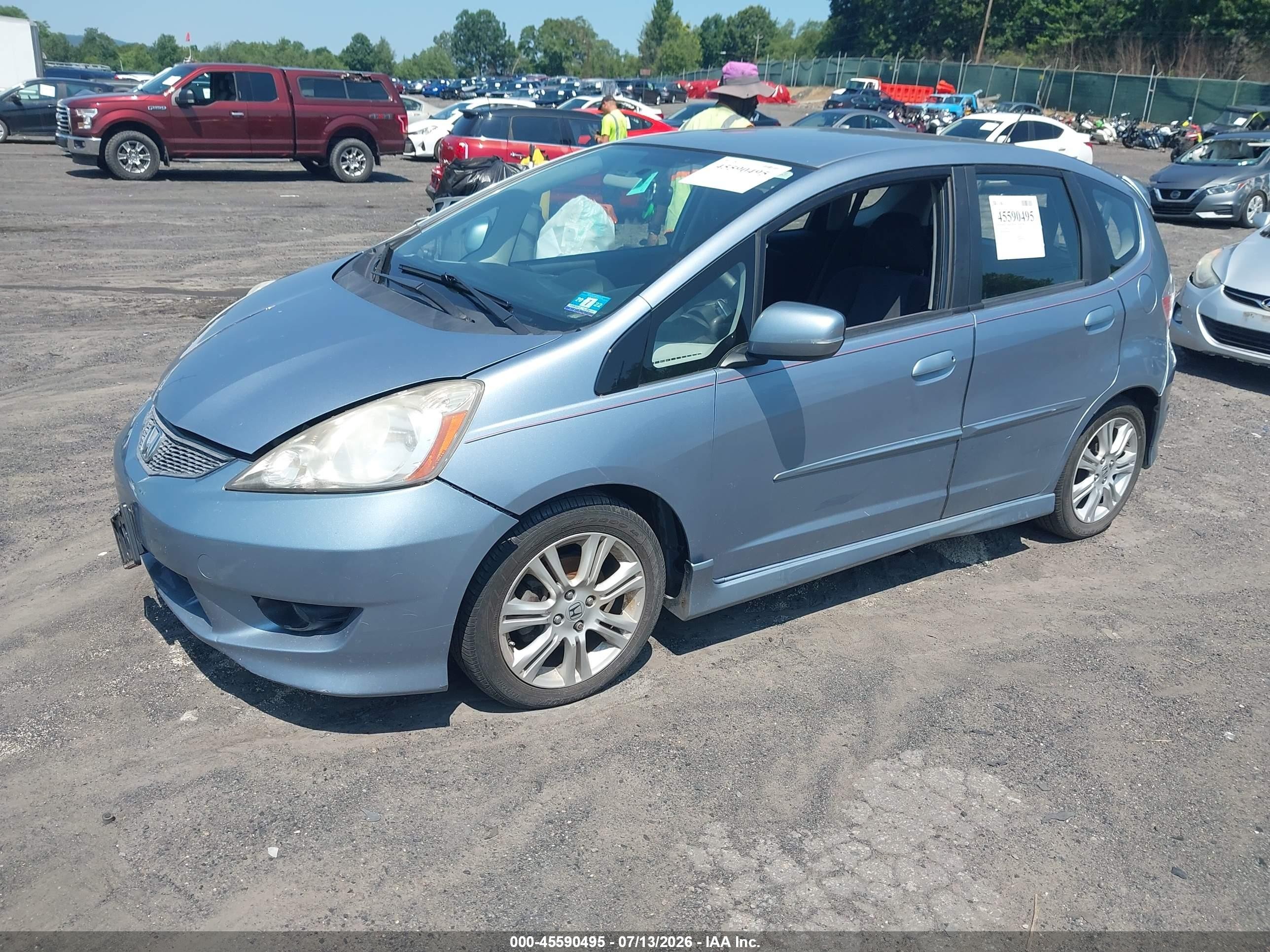 2011 Honda Fit Sport Light Blue vin: JHMGE8H65BC013091