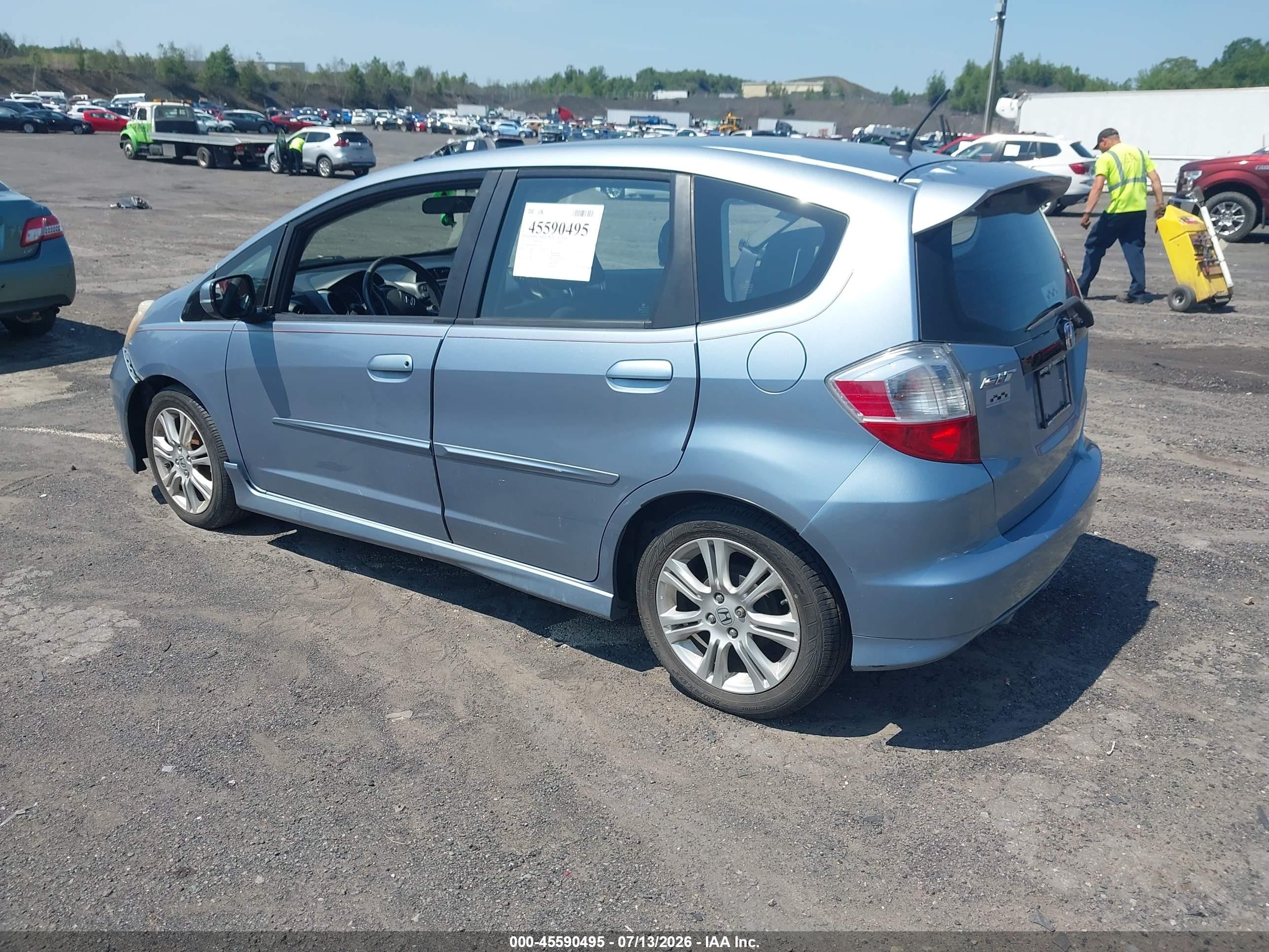 2011 Honda Fit Sport Light Blue vin: JHMGE8H65BC013091