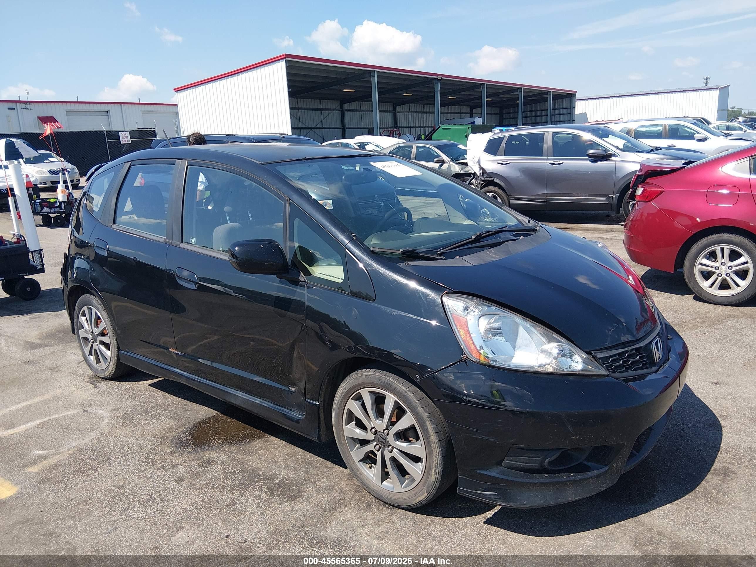 2012 Honda Fit Sport Black vin: JHMGE8H65CC042205