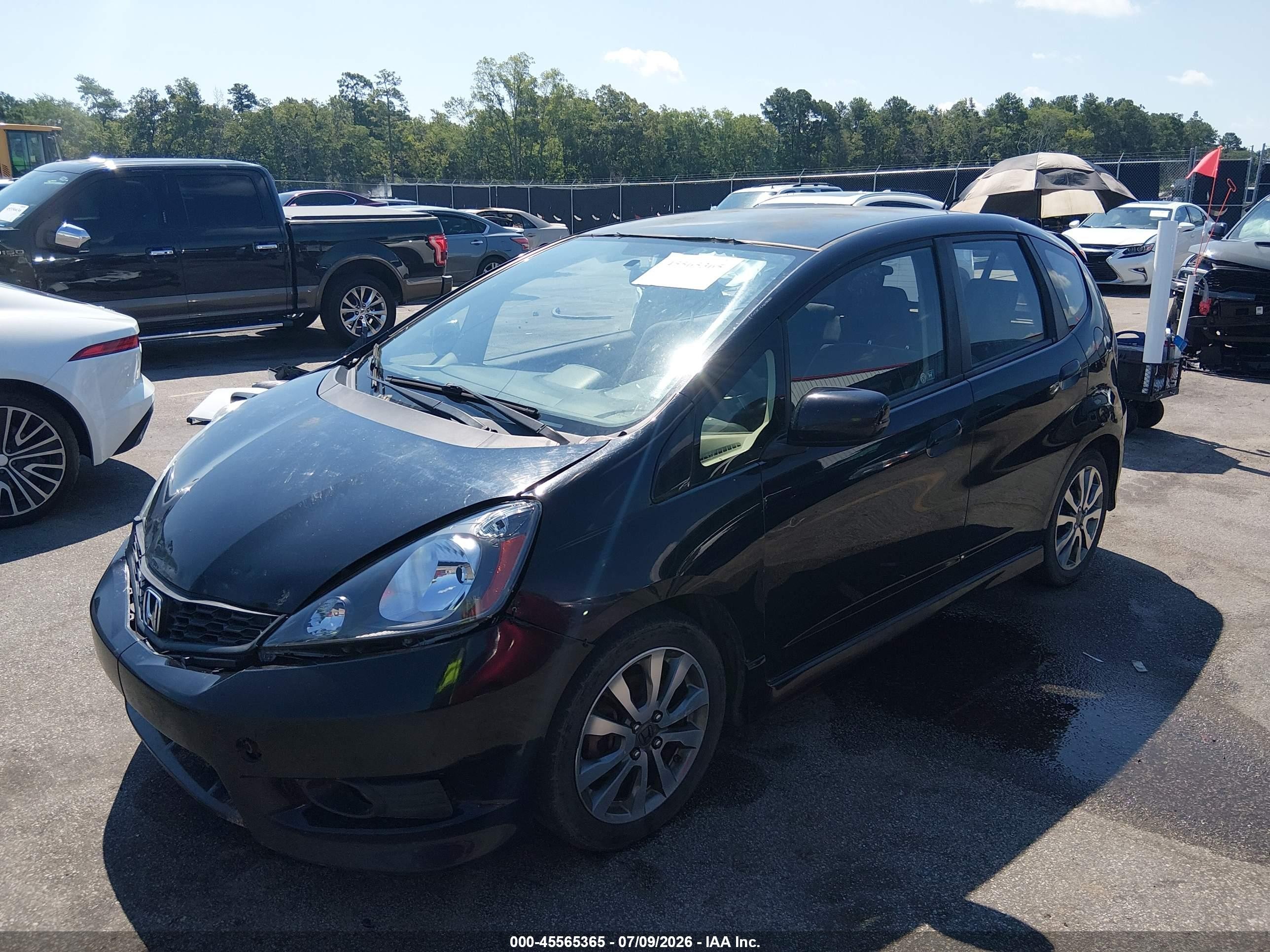 2012 Honda Fit Sport Black vin: JHMGE8H65CC042205