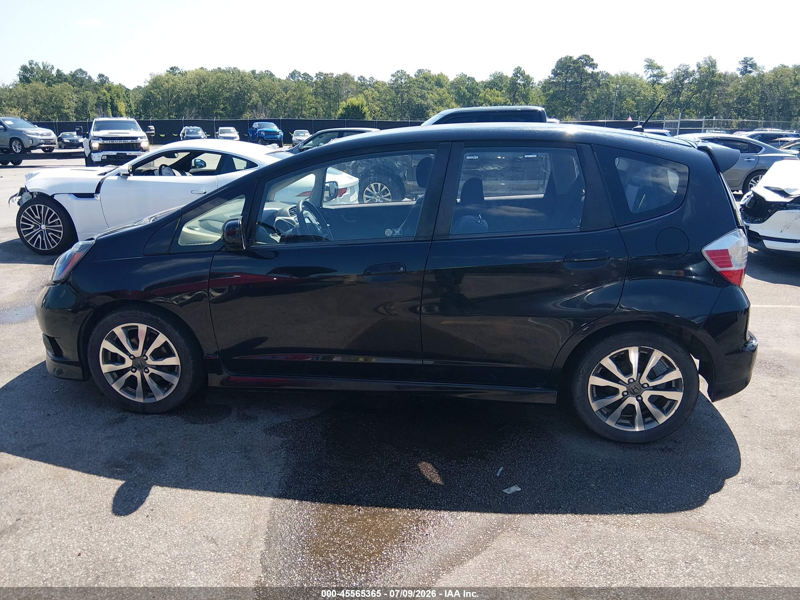 2012 Honda Fit Sport Black vin: JHMGE8H65CC042205