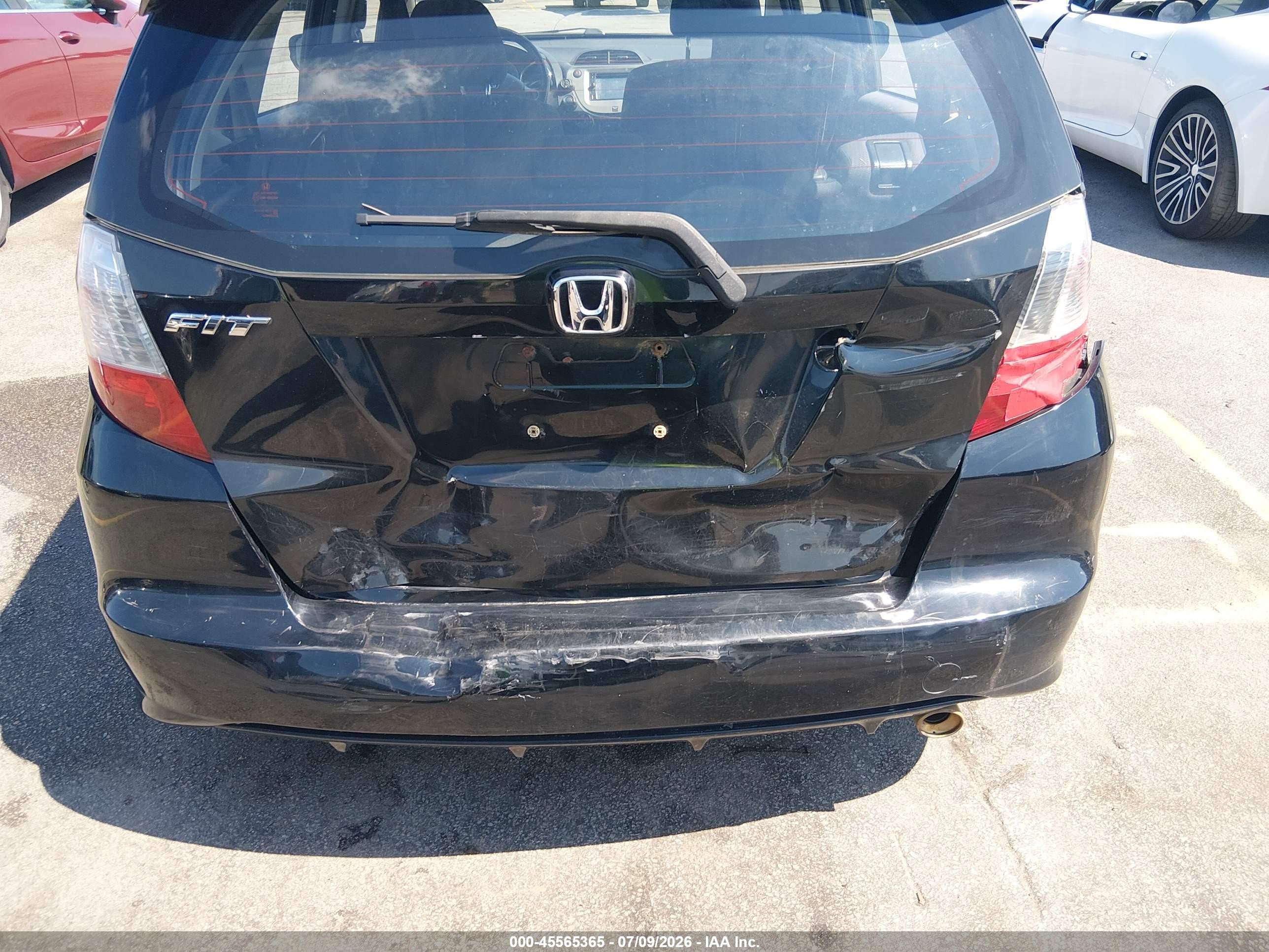 2012 Honda Fit Sport Black vin: JHMGE8H65CC042205