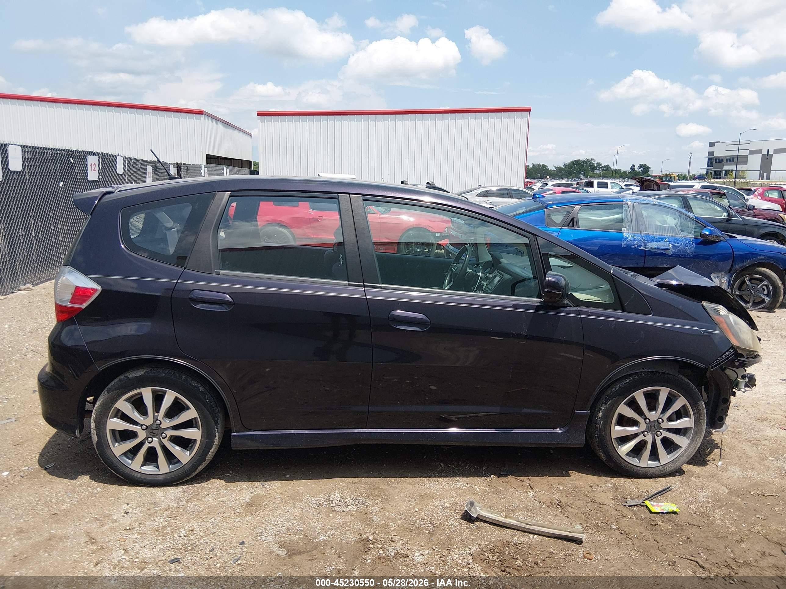 2013 Honda Fit Sport Purple vin: JHMGE8H65DC064481