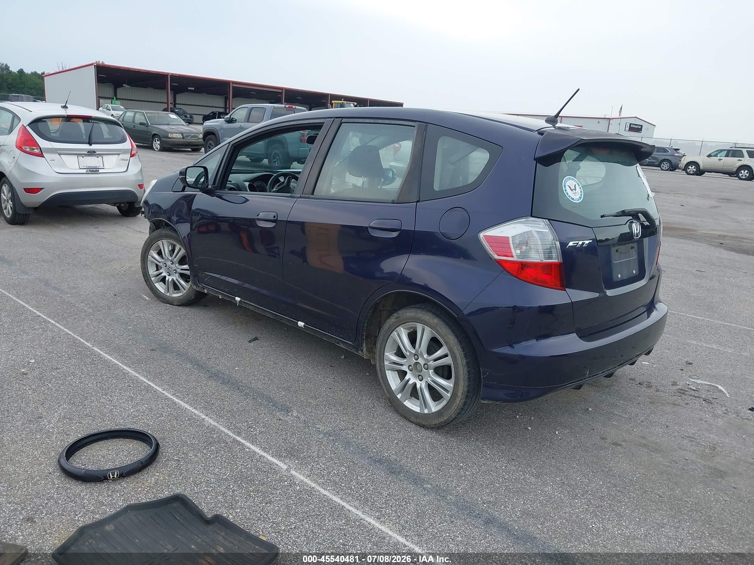 2010 Honda Fit Sport Blue vin: JHMGE8H67AC018534
