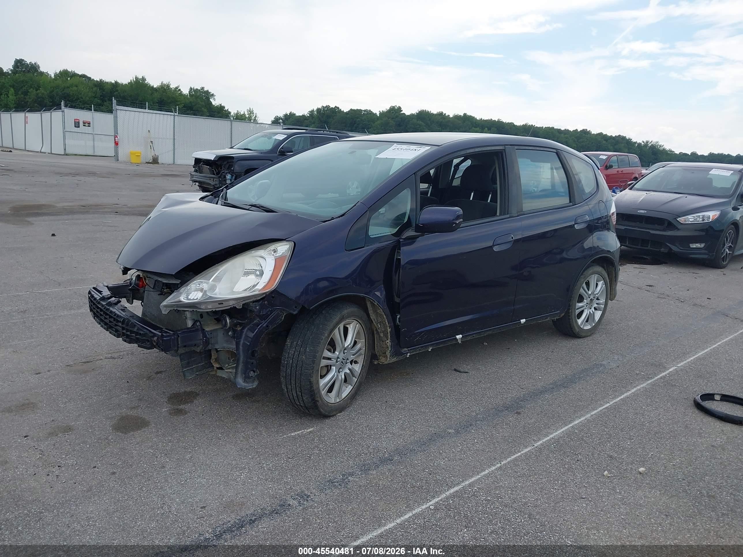 2010 Honda Fit Sport Blue vin: JHMGE8H67AC018534