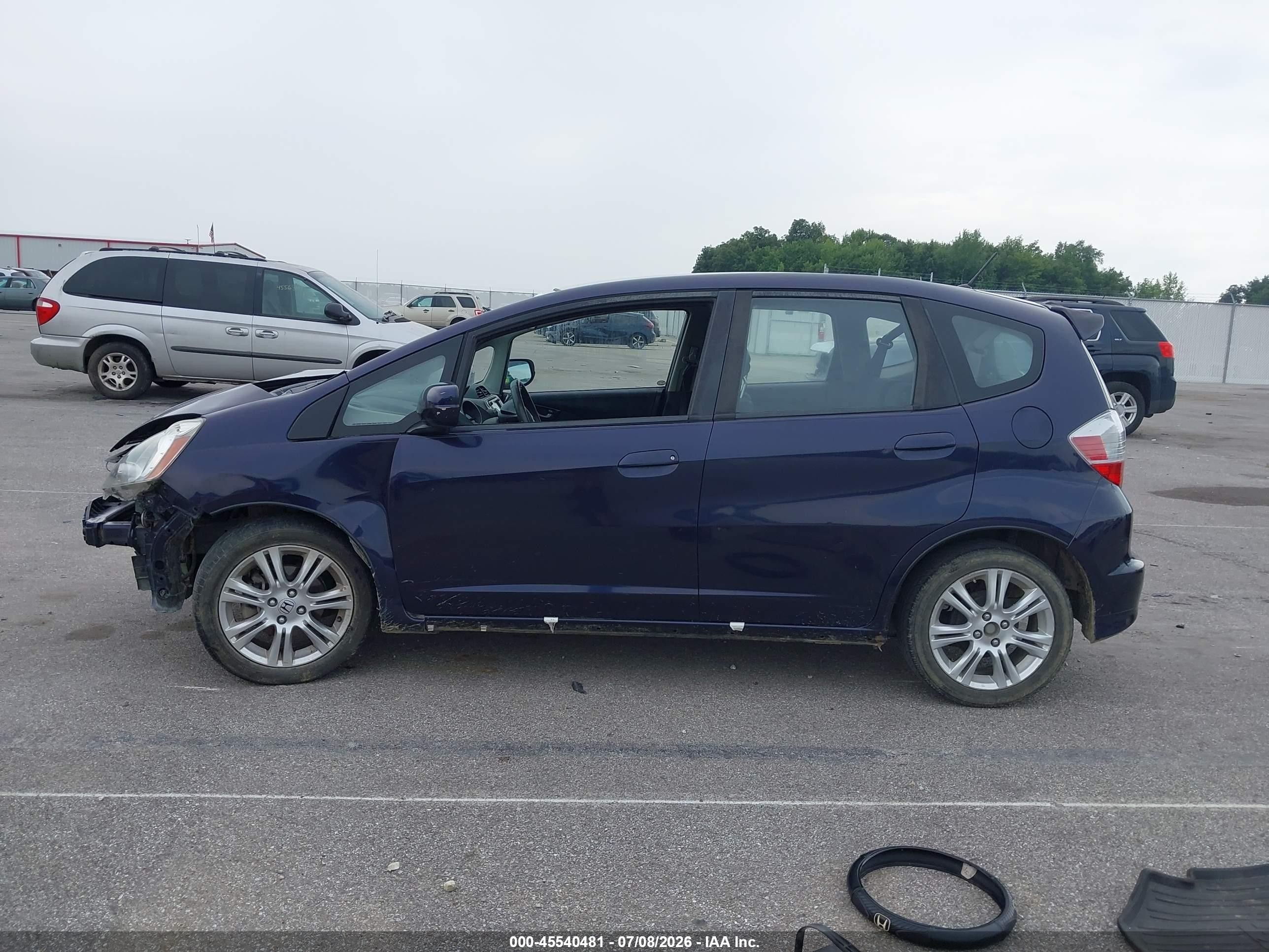 2010 Honda Fit Sport Blue vin: JHMGE8H67AC018534