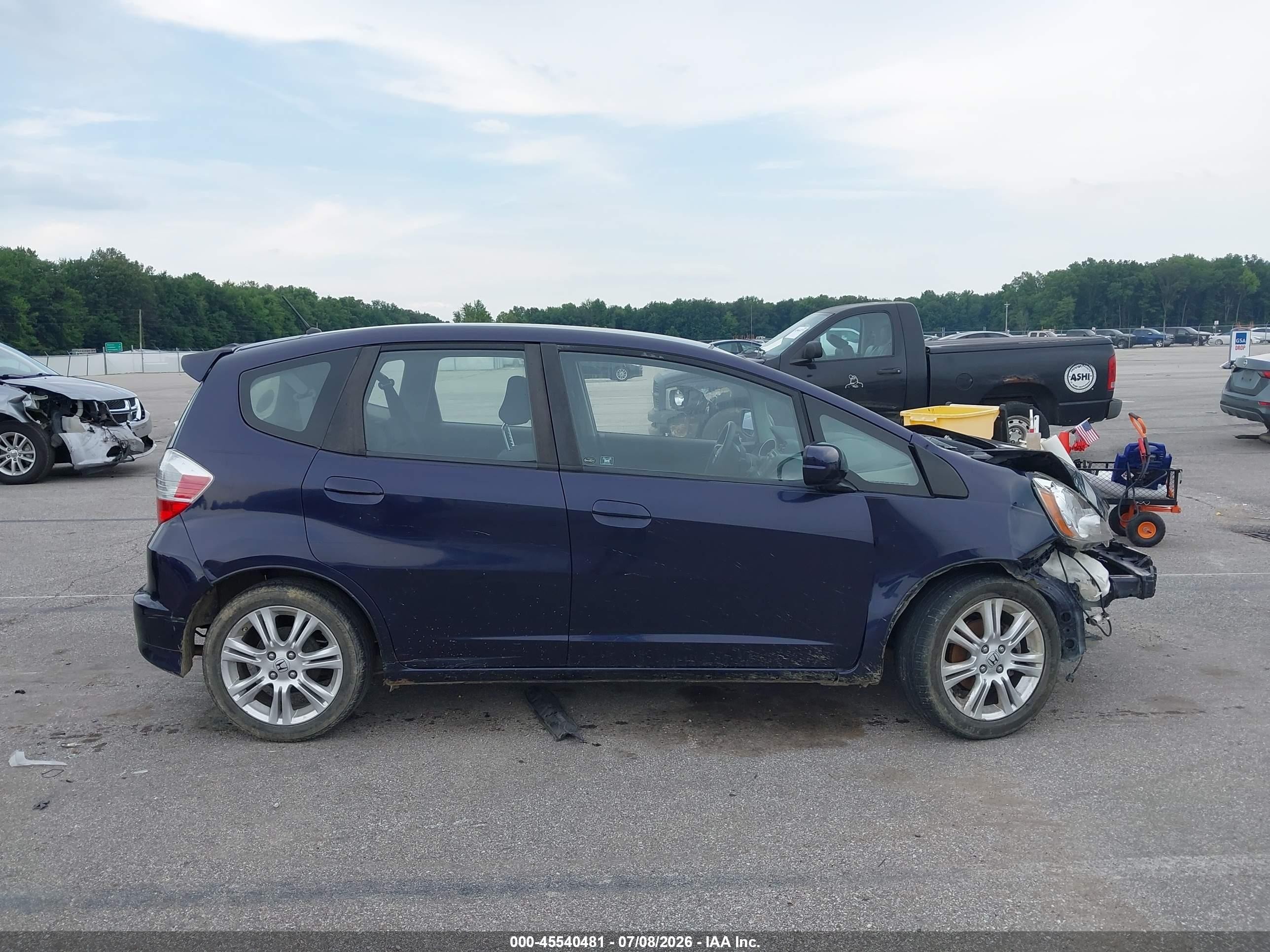 2010 Honda Fit Sport Blue vin: JHMGE8H67AC018534