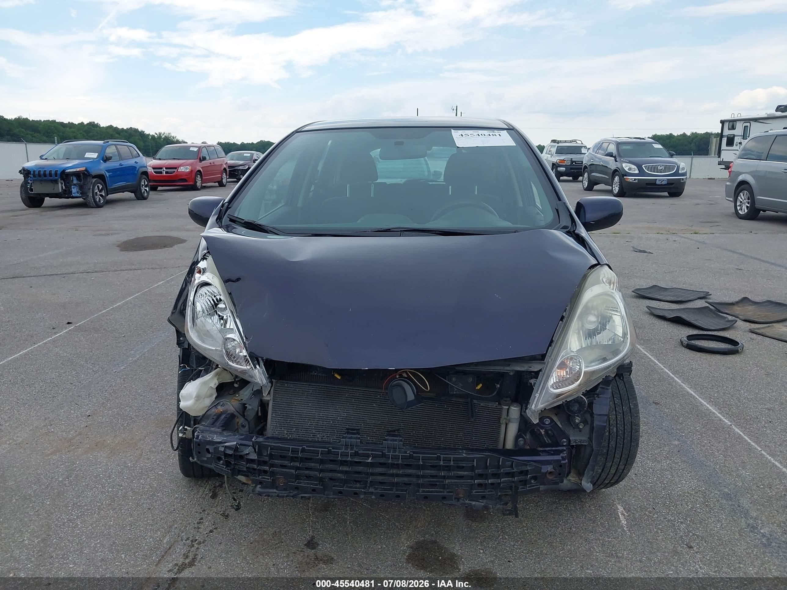 2010 Honda Fit Sport Blue vin: JHMGE8H67AC018534