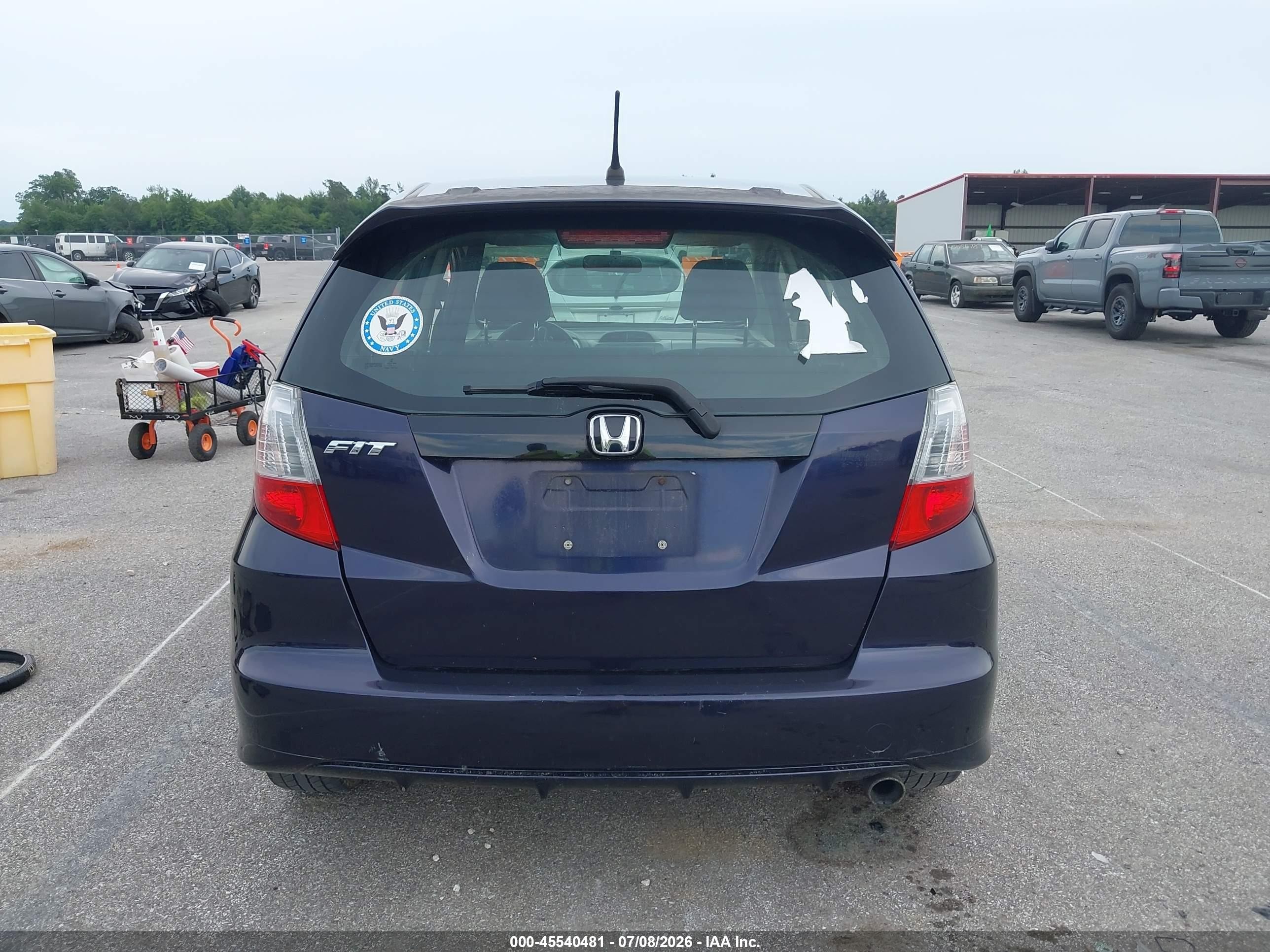 2010 Honda Fit Sport Blue vin: JHMGE8H67AC018534