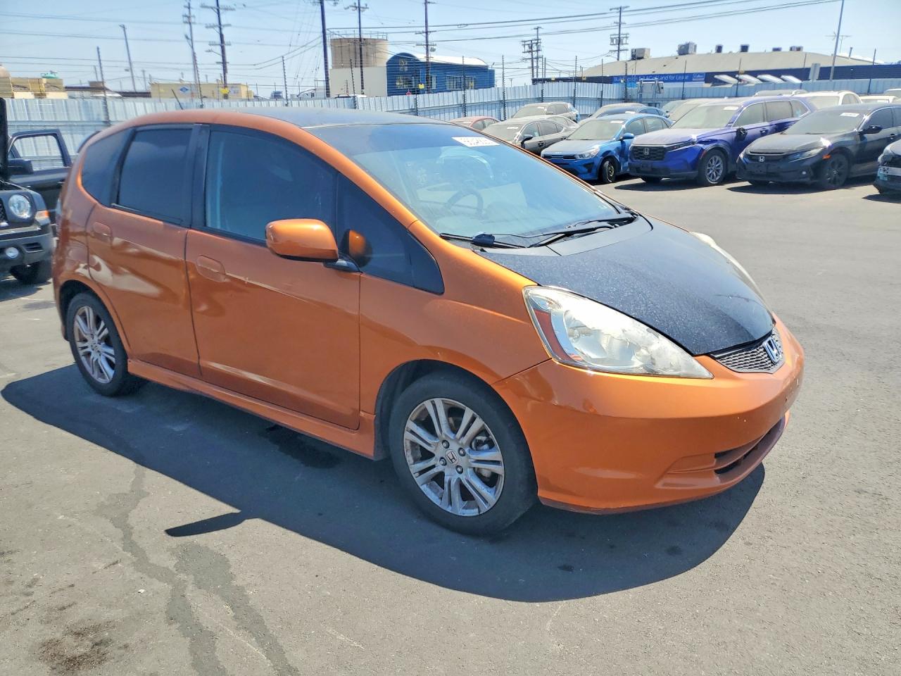 2011 Honda Fit Sport Orange vin: JHMGE8H67BS008755