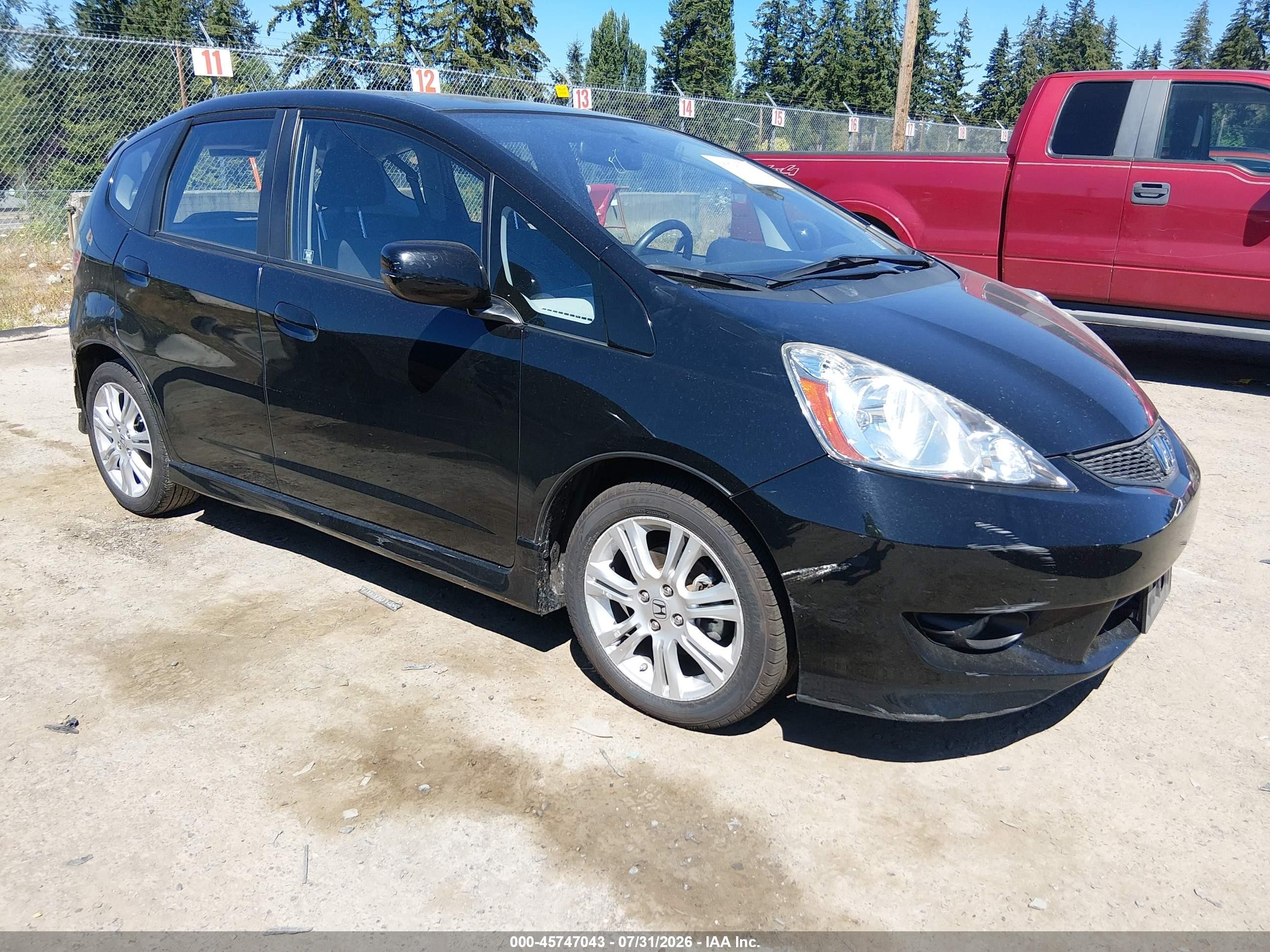 2011 Honda Fit Sport Black vin: JHMGE8H67BS011767