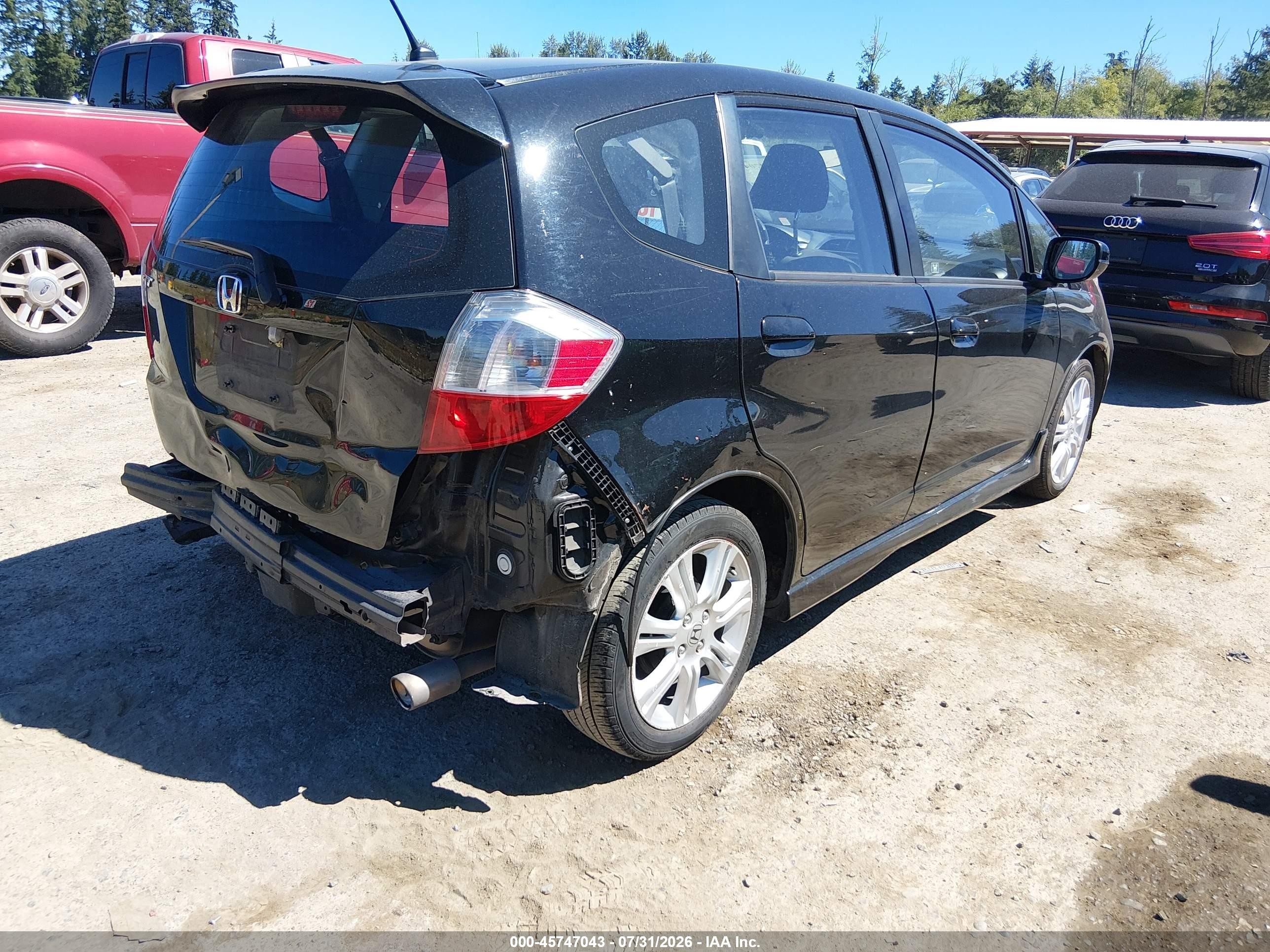 2011 Honda Fit Sport Черный vin: JHMGE8H67BS011767