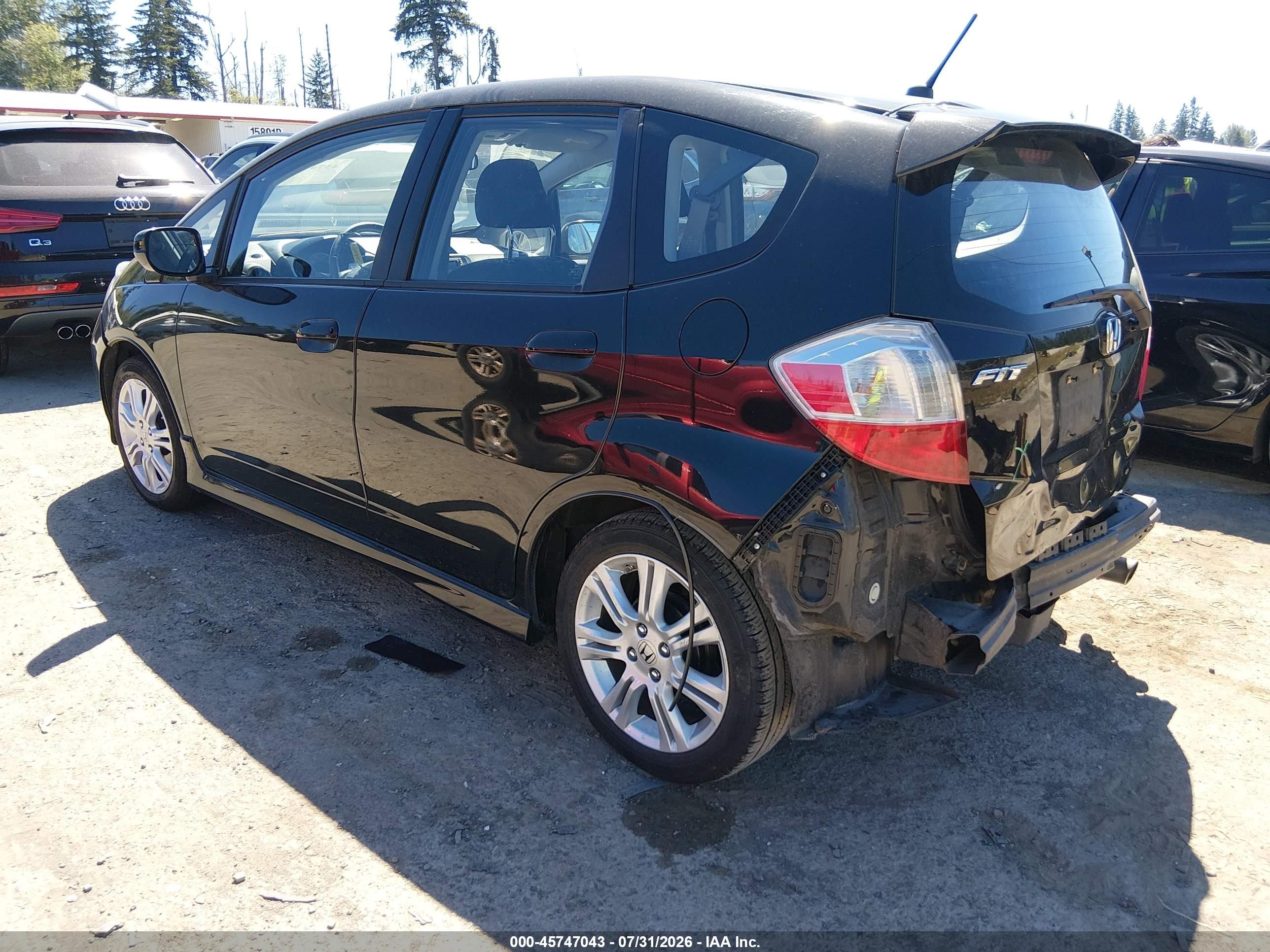 2011 Honda Fit Sport Черный vin: JHMGE8H67BS011767