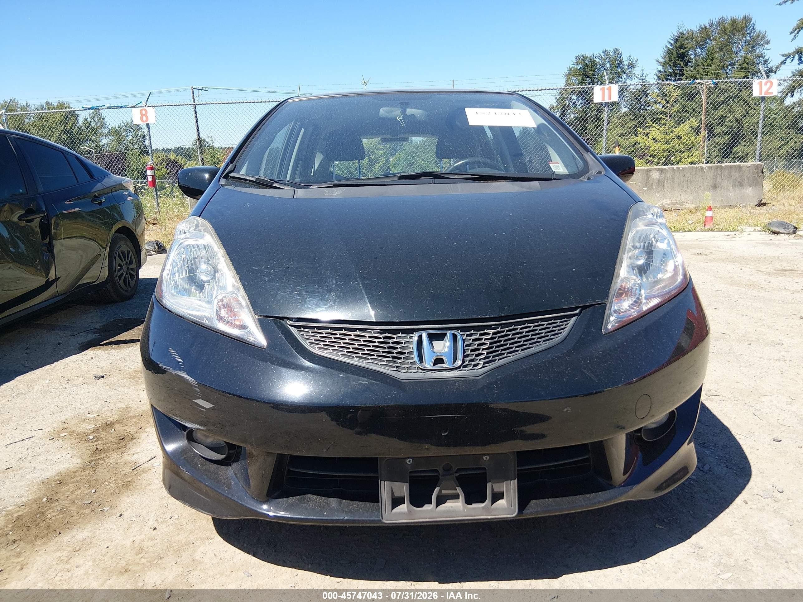 2011 Honda Fit Sport Черный vin: JHMGE8H67BS011767