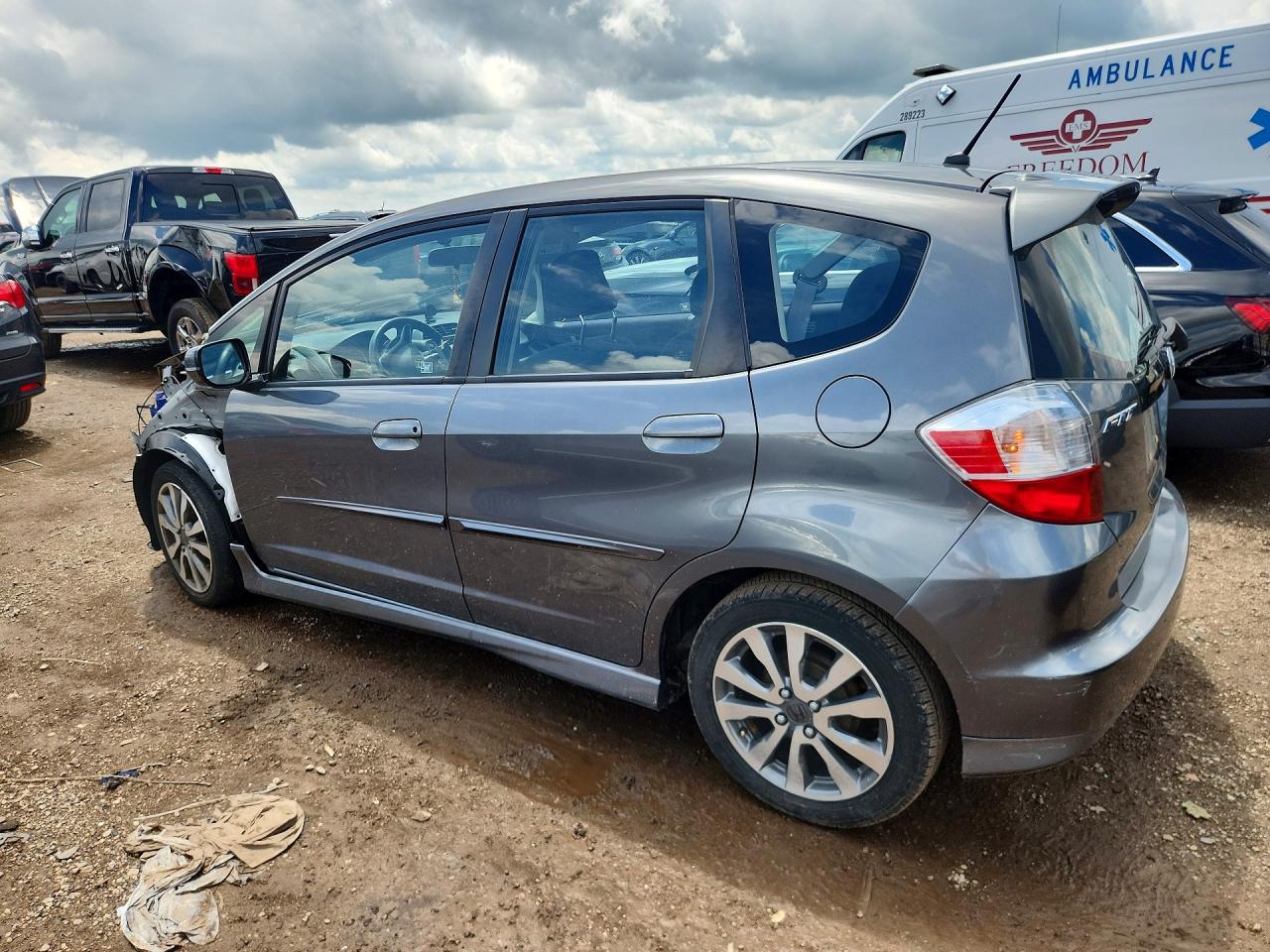 2012 Honda Fit Sport Gray vin: JHMGE8H68CC019839