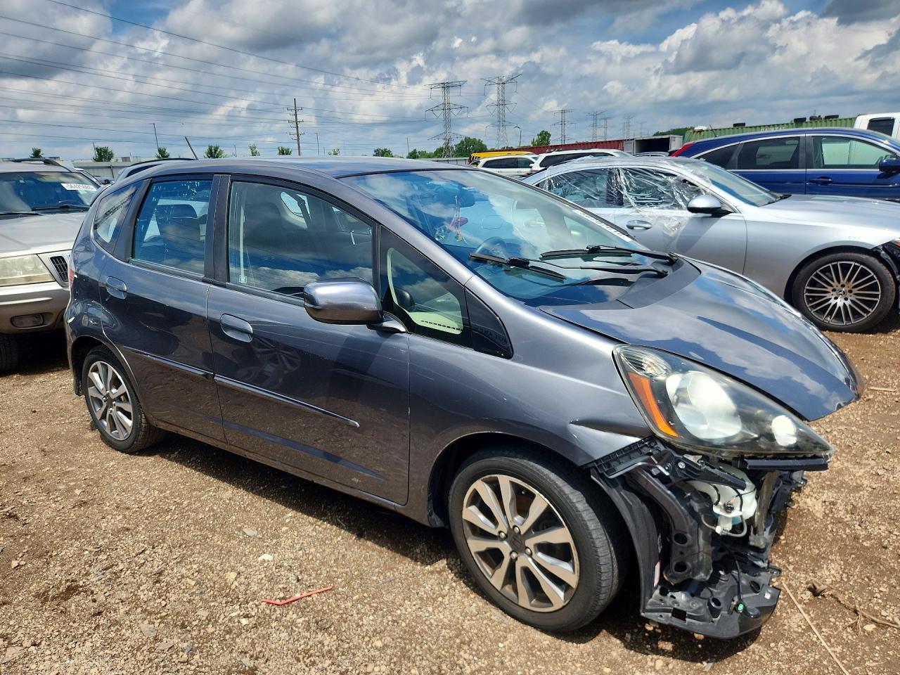 2012 Honda Fit Sport Gray vin: JHMGE8H68CC019839