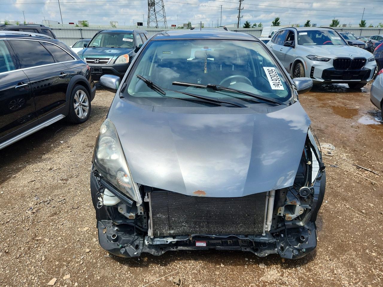 2012 Honda Fit Sport Gray vin: JHMGE8H68CC019839