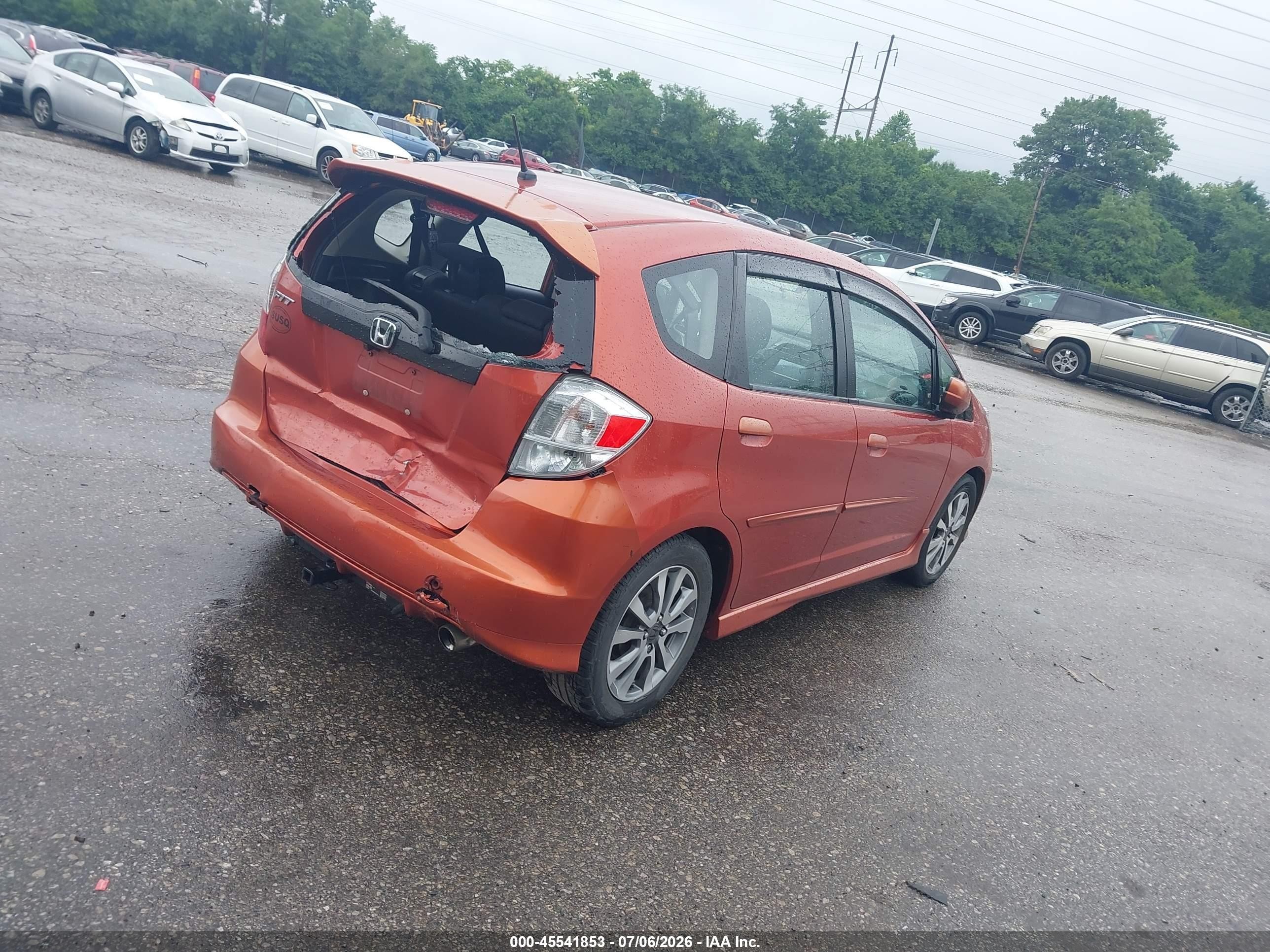 2012 Honda Fit Sport Orange vin: JHMGE8H68CC033384