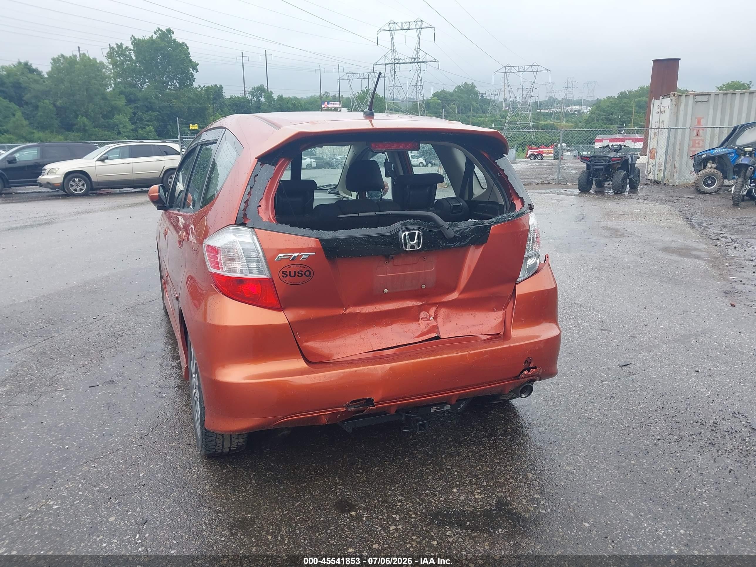 2012 Honda Fit Sport Orange vin: JHMGE8H68CC033384