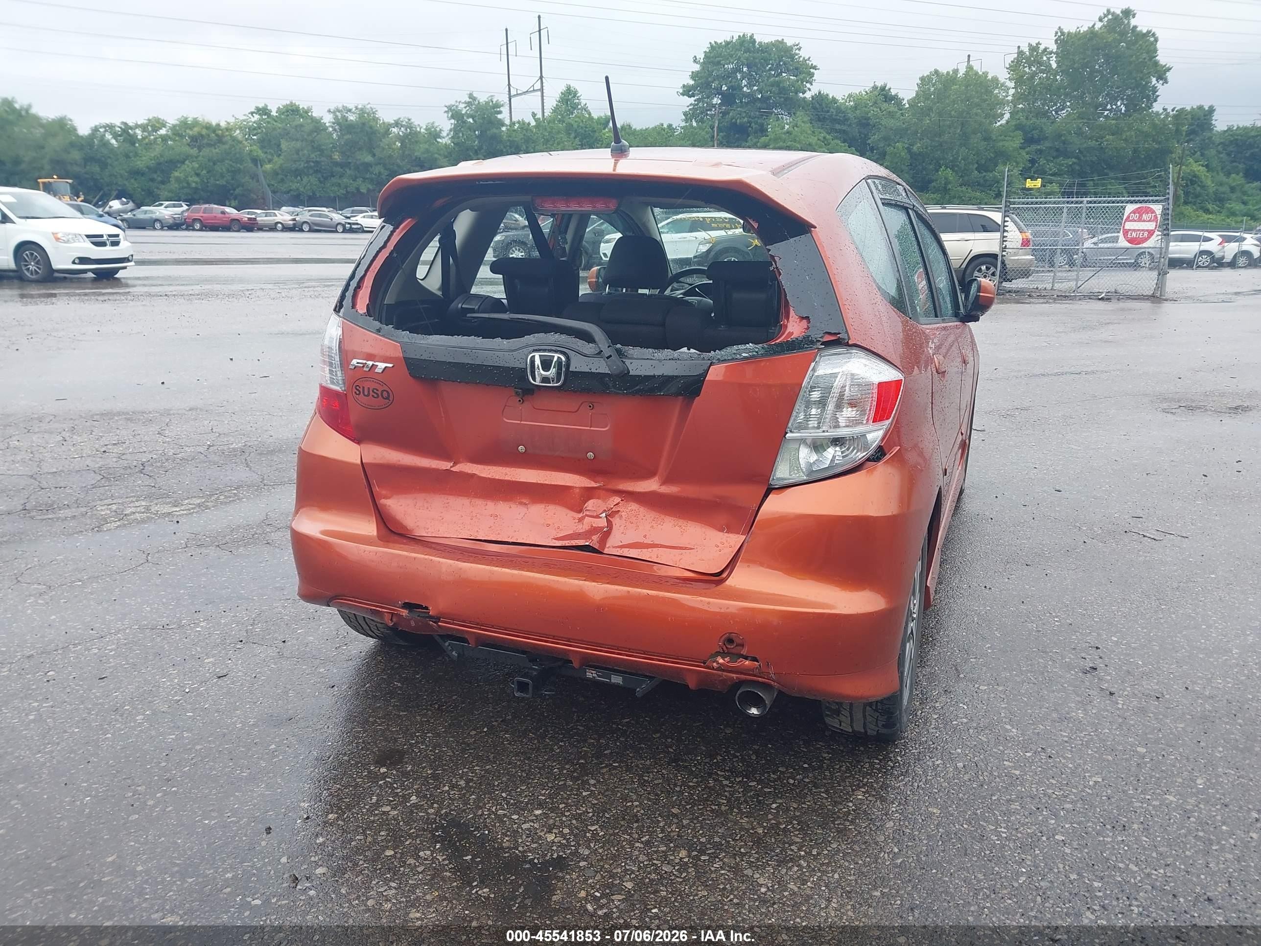 2012 Honda Fit Sport Orange vin: JHMGE8H68CC033384