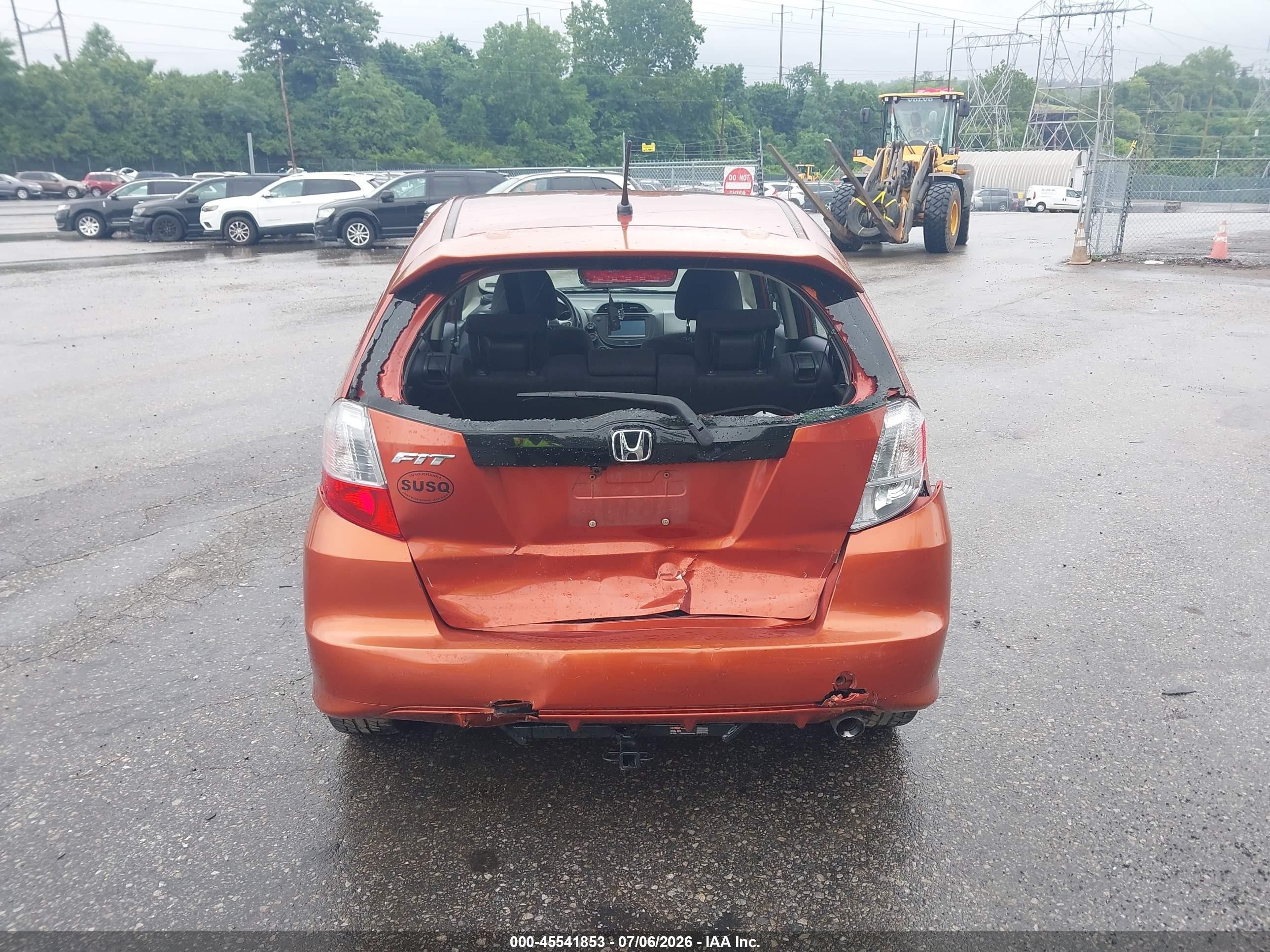 2012 Honda Fit Sport Orange vin: JHMGE8H68CC033384