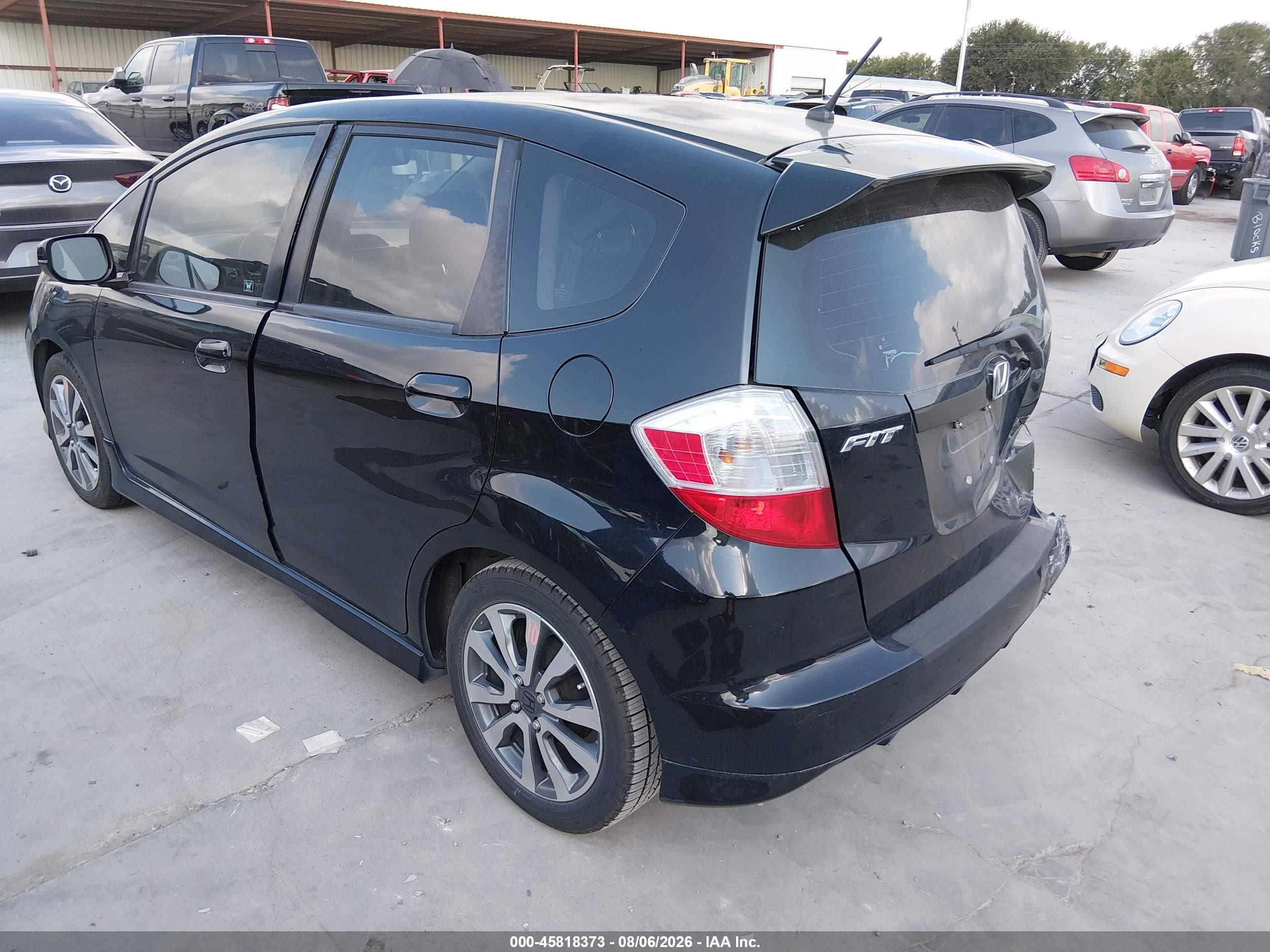 2013 Honda Fit Sport Black vin: JHMGE8H68DC009264