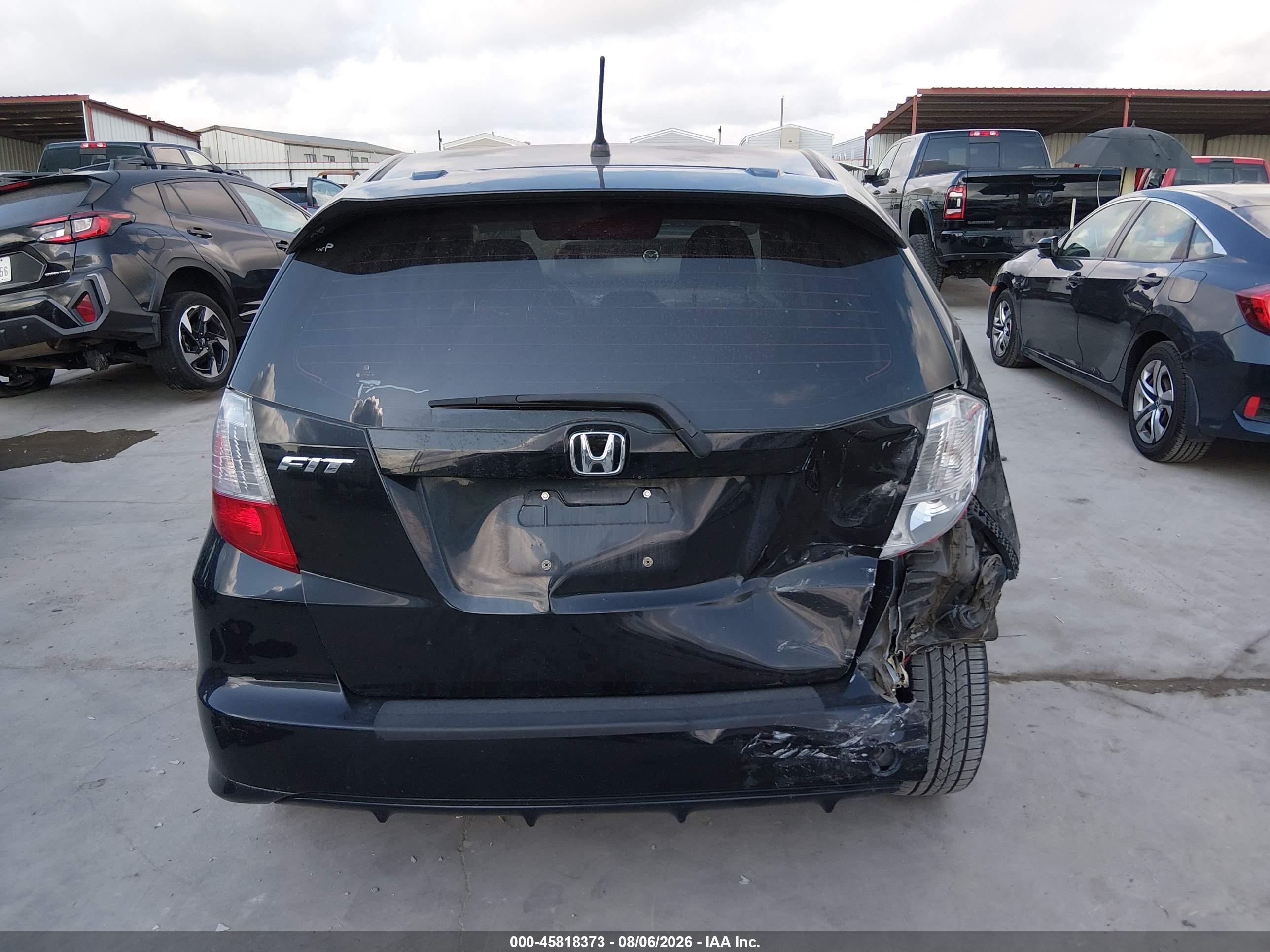 2013 Honda Fit Sport Black vin: JHMGE8H68DC009264