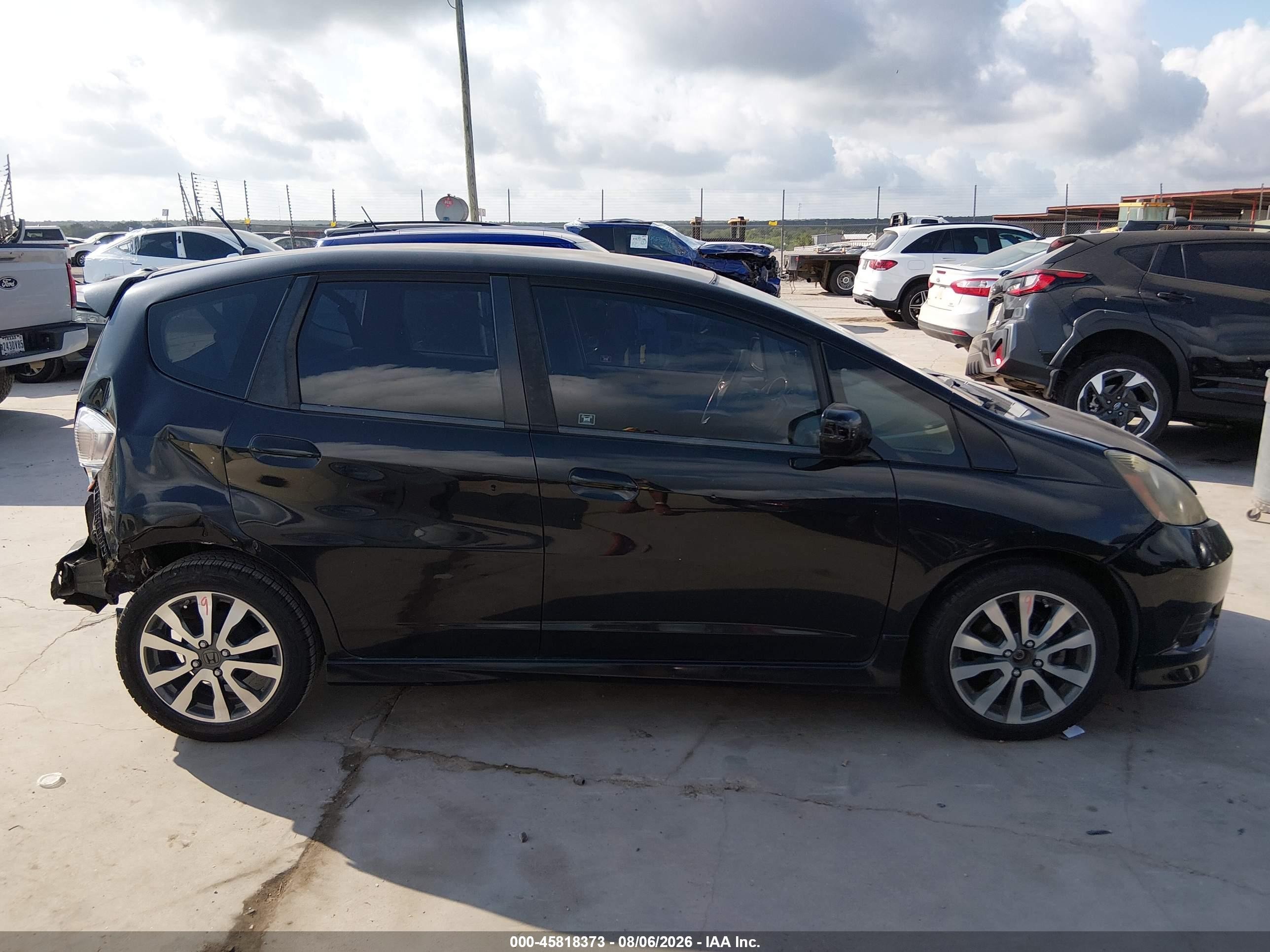 2013 Honda Fit Sport Black vin: JHMGE8H68DC009264