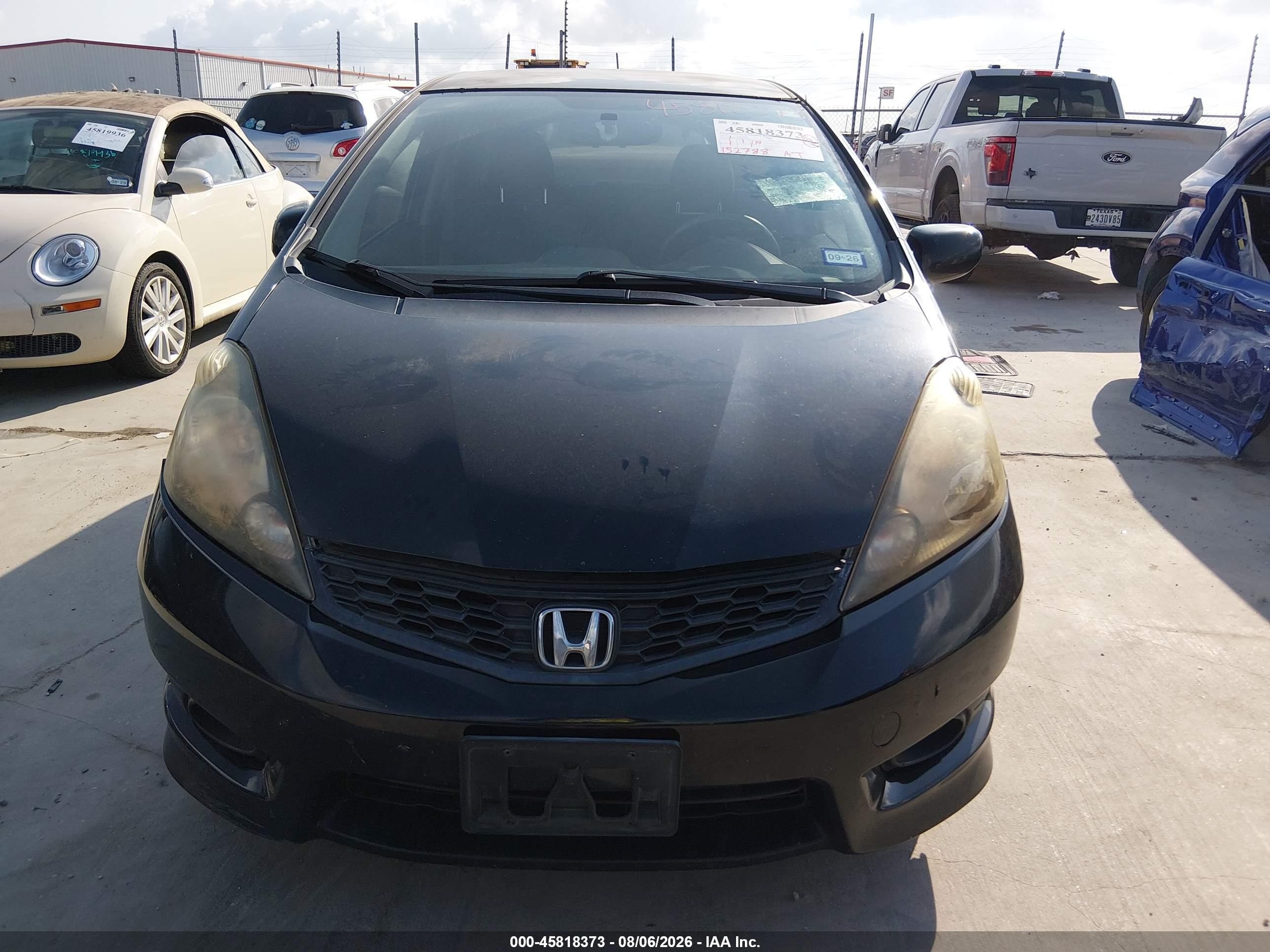2013 Honda Fit Sport Black vin: JHMGE8H68DC009264
