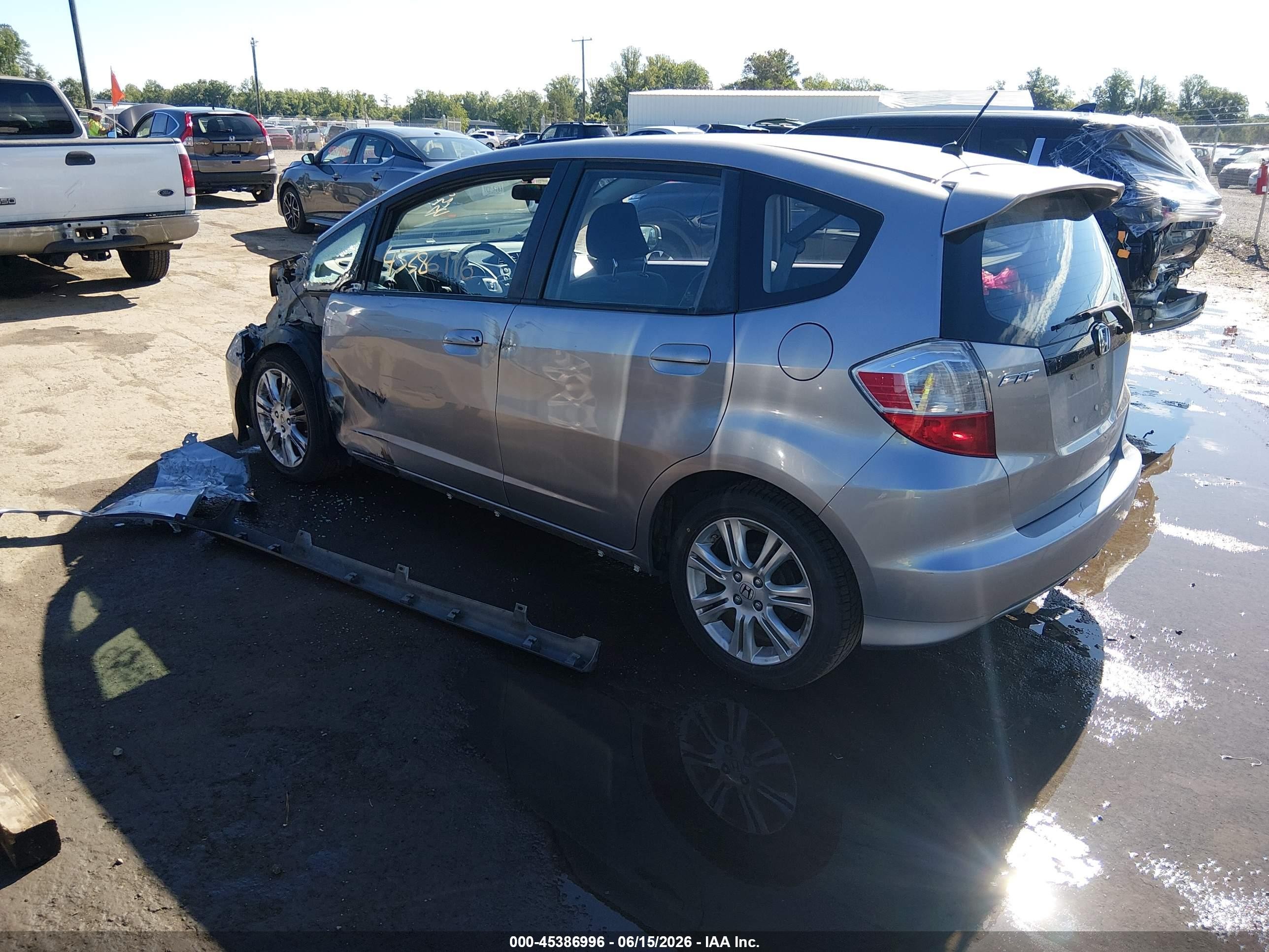 2010 Honda Fit Sport Gray vin: JHMGE8H69AC023833