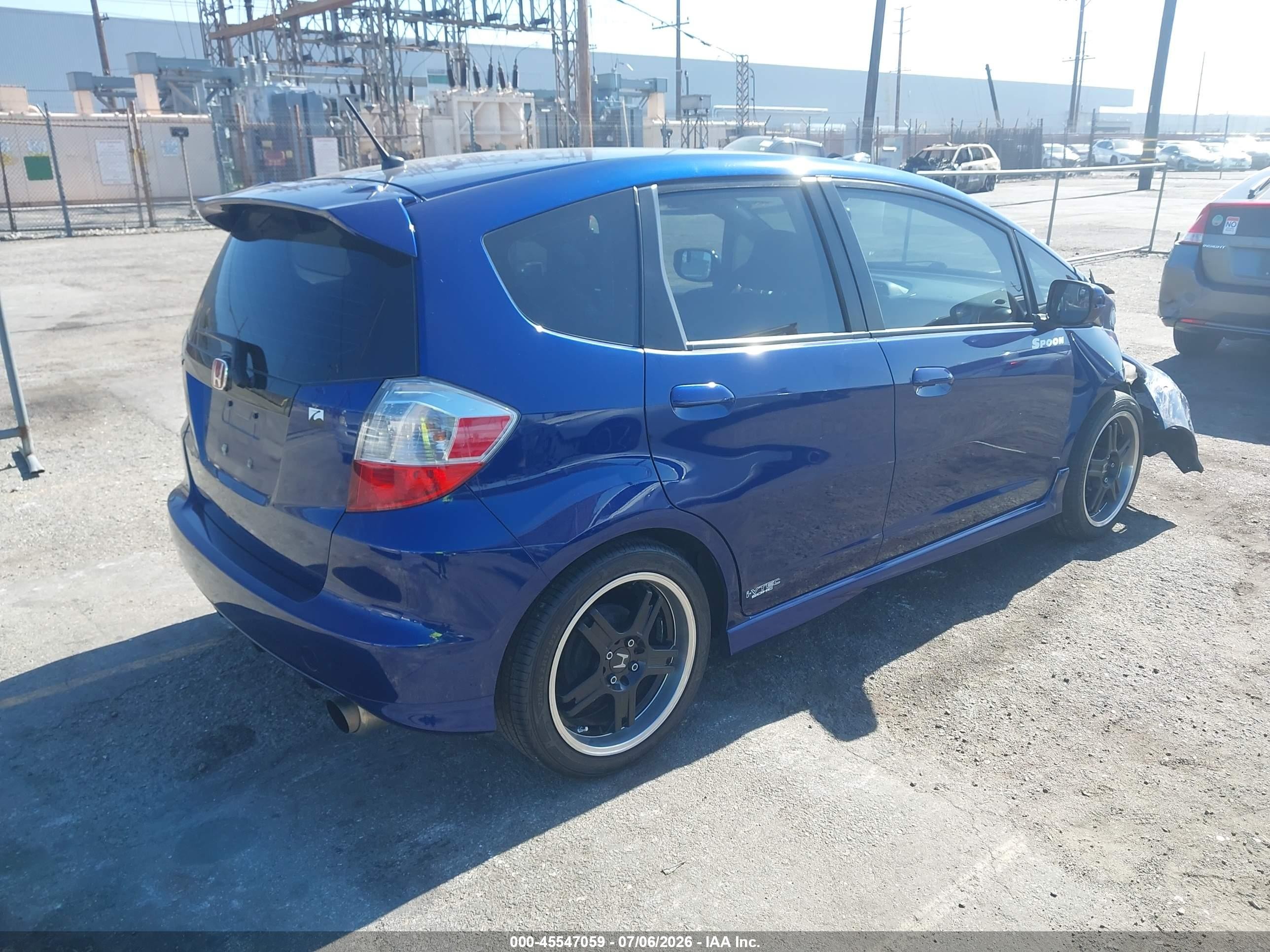 2013 Honda Fit Sport Blue vin: JHMGE8H69DC011301