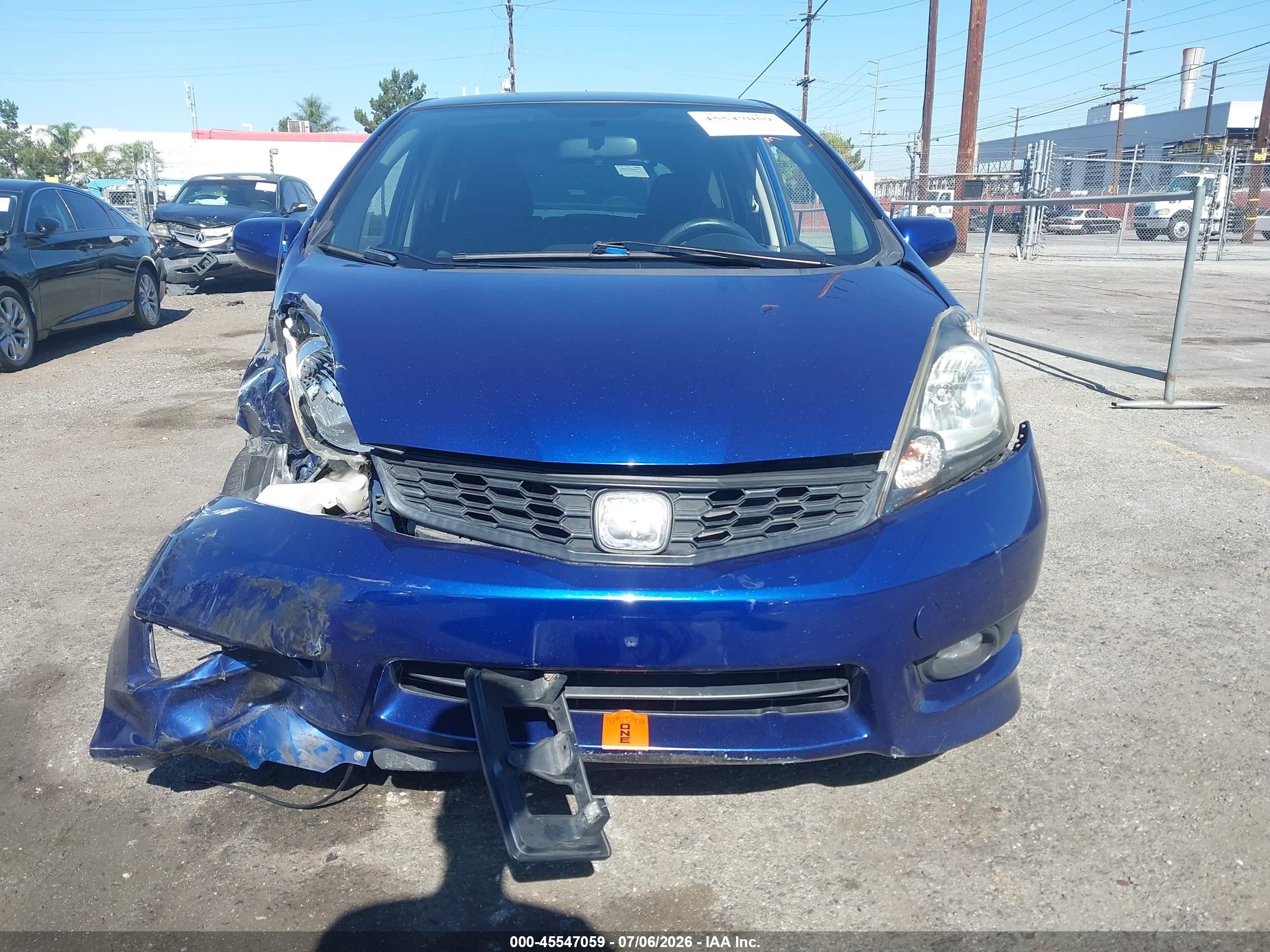 2013 Honda Fit Sport Blue vin: JHMGE8H69DC011301