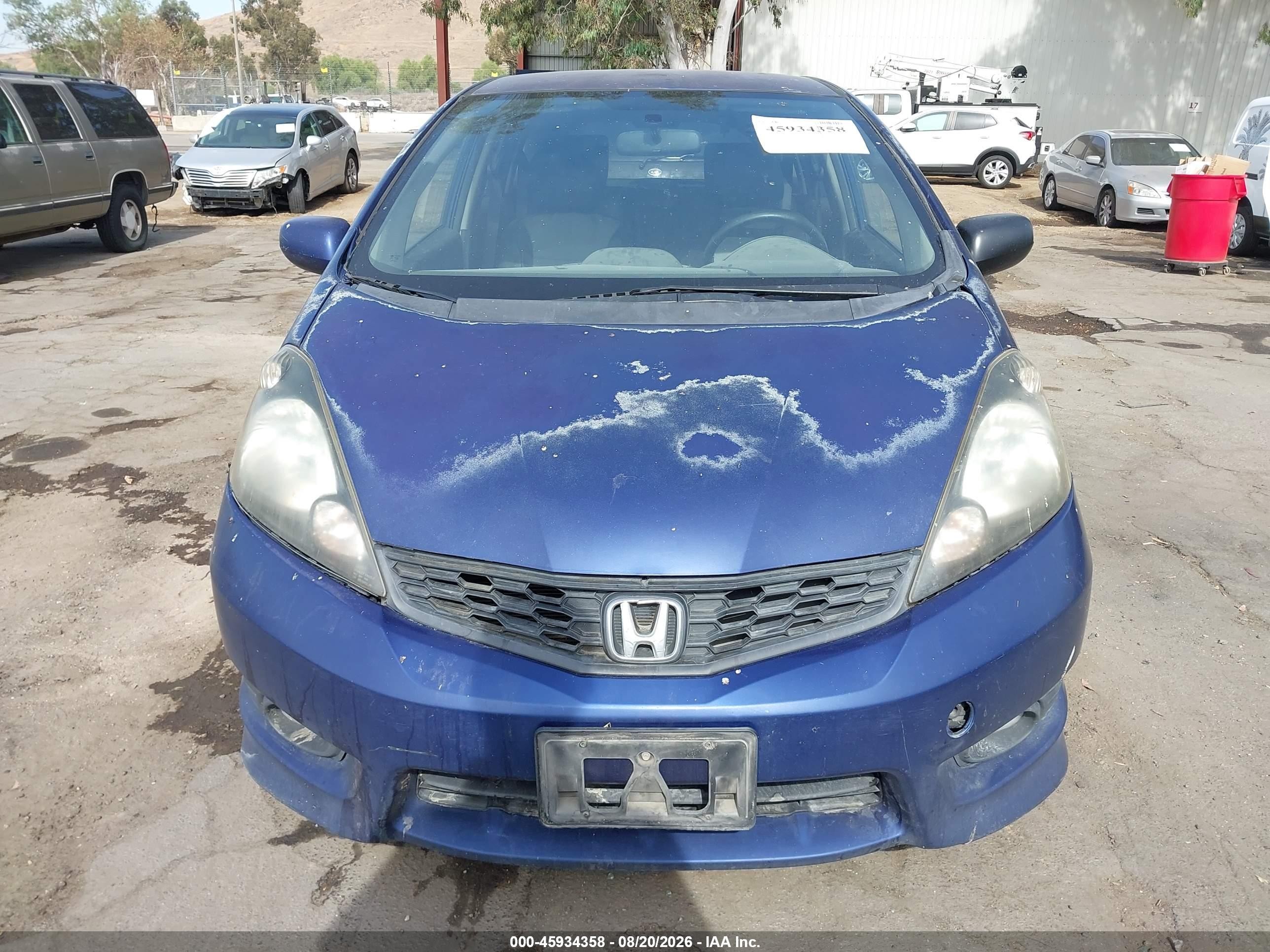 2013 Honda Fit Sport Синий vin: JHMGE8H69DC059123