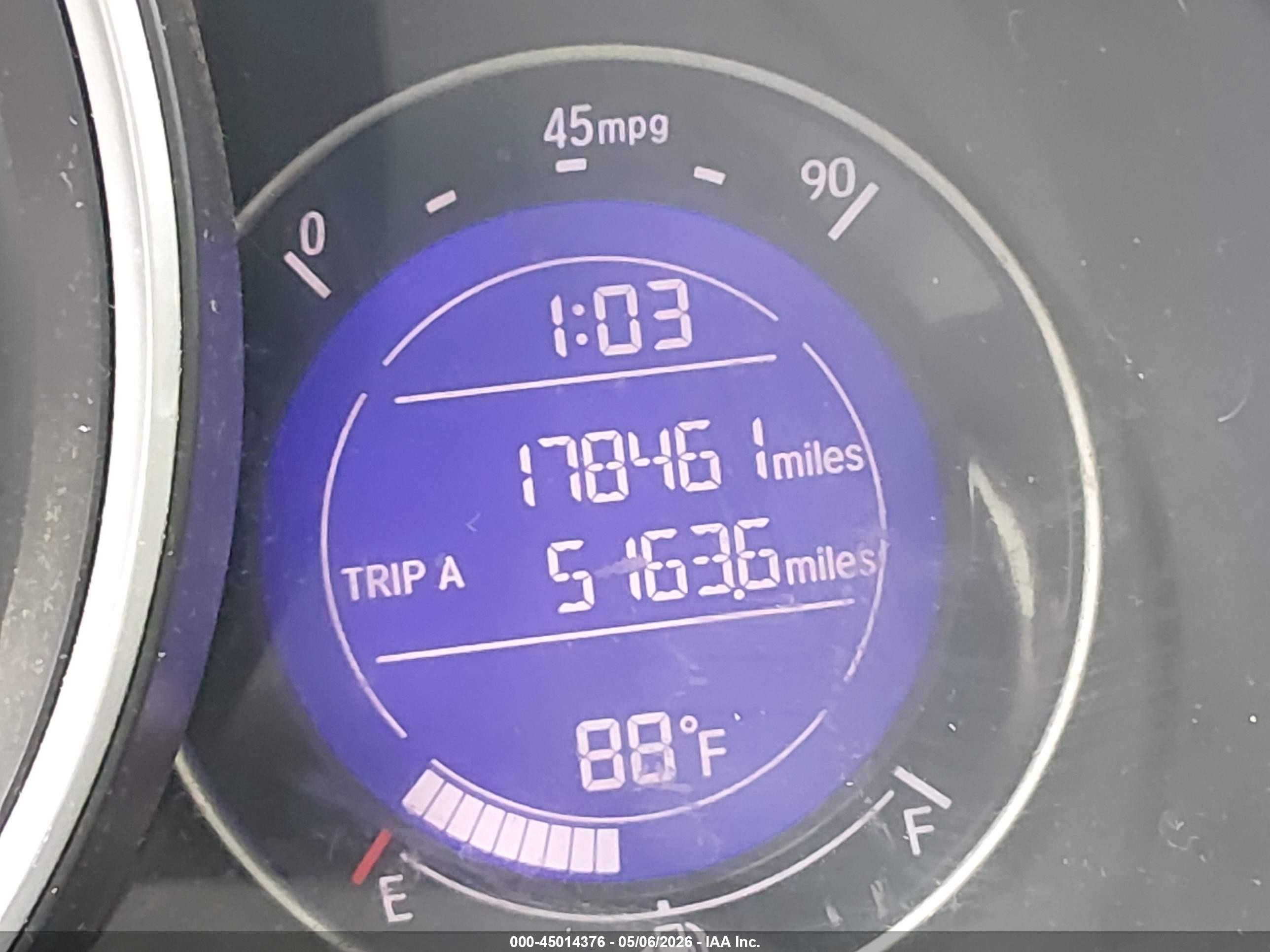 2016 Honda Fit Lx Blue vin: JHMGK5H50GS008876