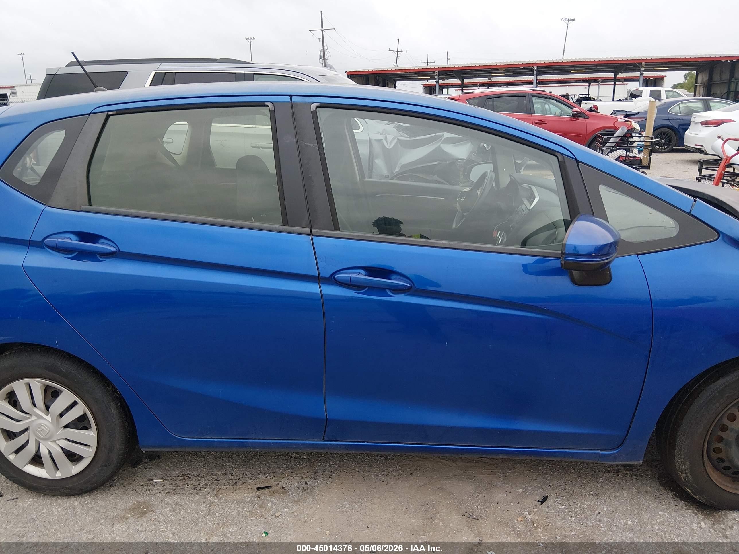 2016 Honda Fit Lx Blue vin: JHMGK5H50GS008876