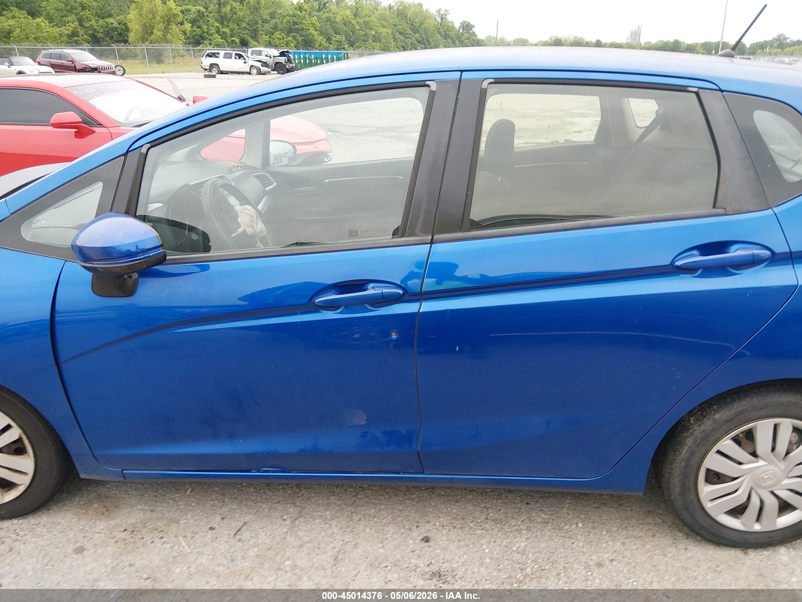 2016 Honda Fit Lx Blue vin: JHMGK5H50GS008876