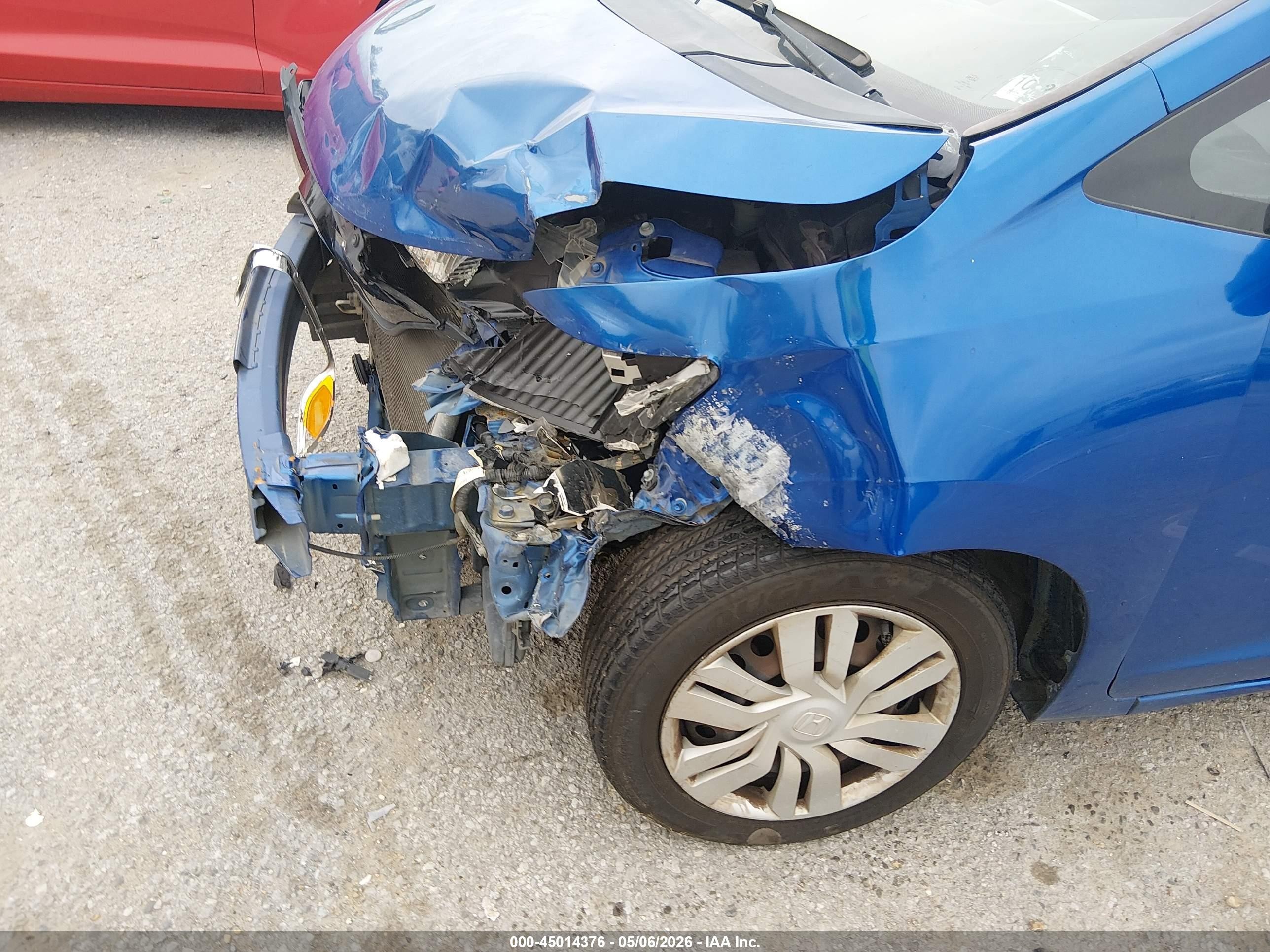 2016 Honda Fit Lx Blue vin: JHMGK5H50GS008876