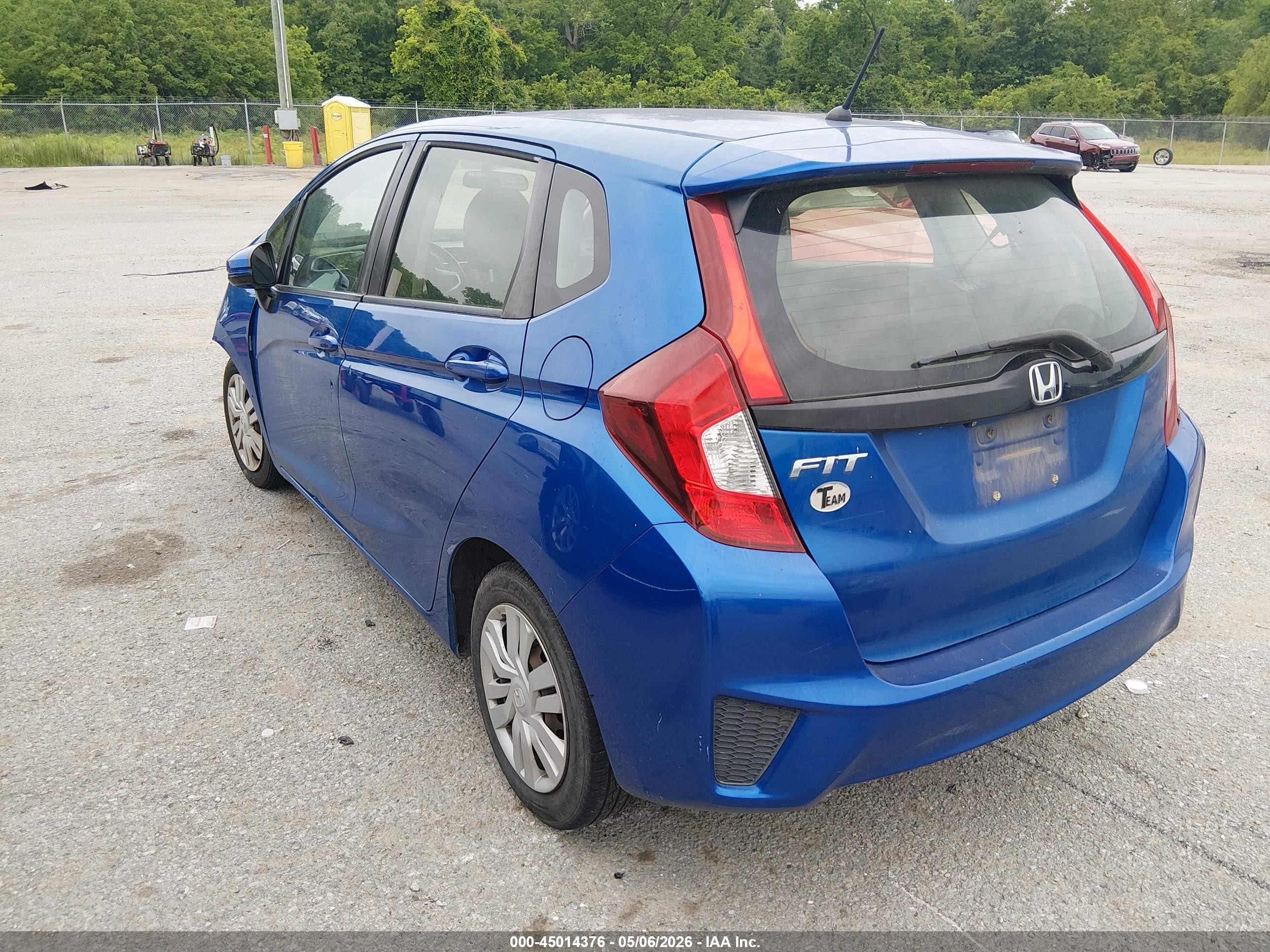 2016 Honda Fit Lx Blue vin: JHMGK5H50GS008876