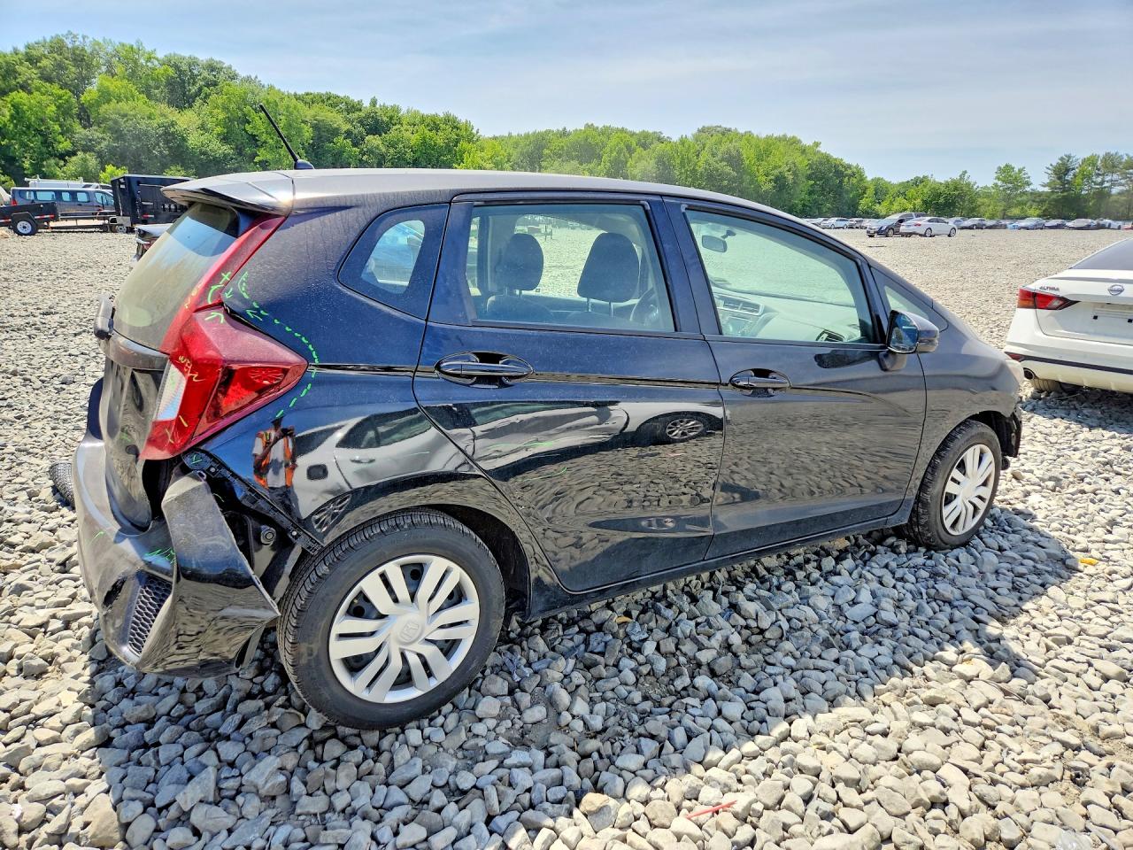 2017 Honda Fit Lx Черный vin: JHMGK5H50HS002089