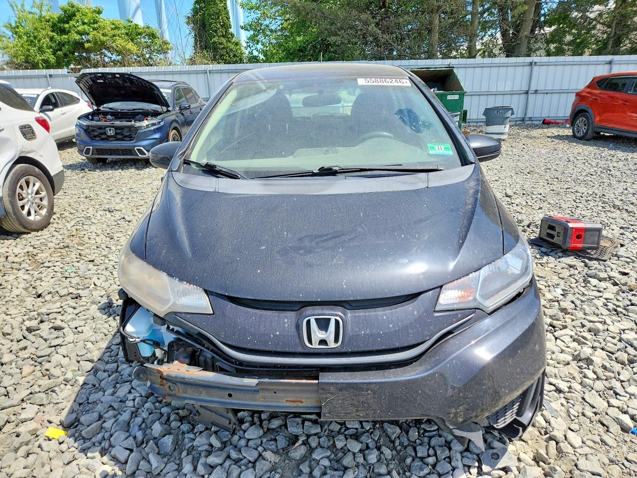 2017 Honda Fit Lx Черный vin: JHMGK5H50HS002089
