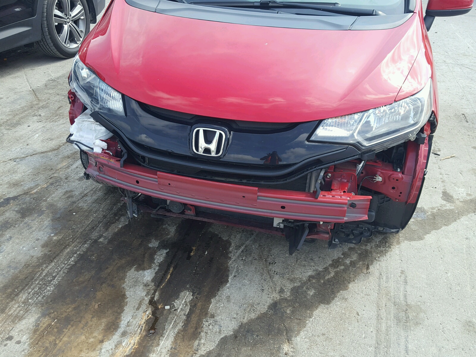 2016 Honda Fit Lx Red vin: JHMGK5H52GS008720