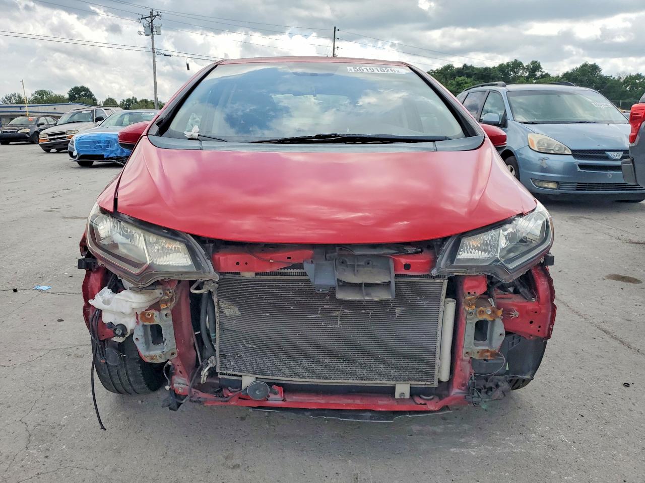 2016 Honda Fit Lx Red vin: JHMGK5H52GS008720